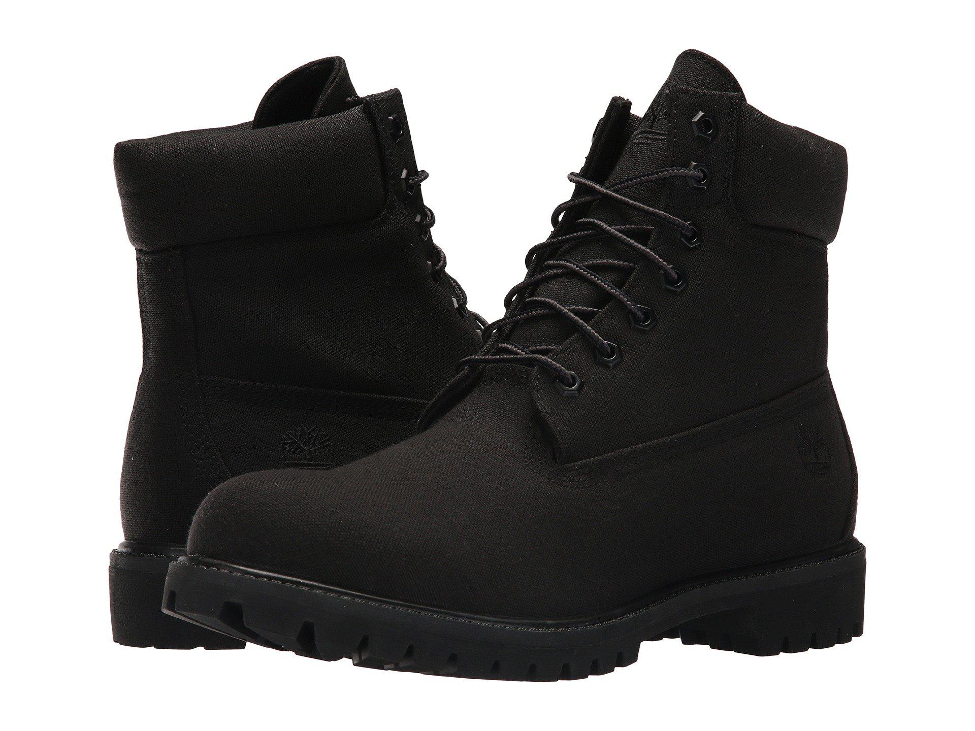 Timberland 6 Premium Fabric Boot (jet Black) Men's Lace-up Boots for Men |  Lyst