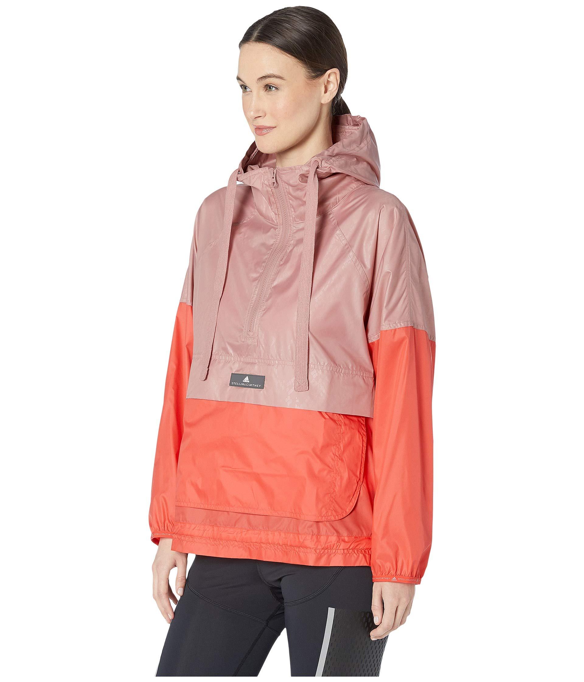 Adidas By Stella Mccartney Synthetic Windbreaker Du0799 Band Aid Pink Women S Coat Lyst
