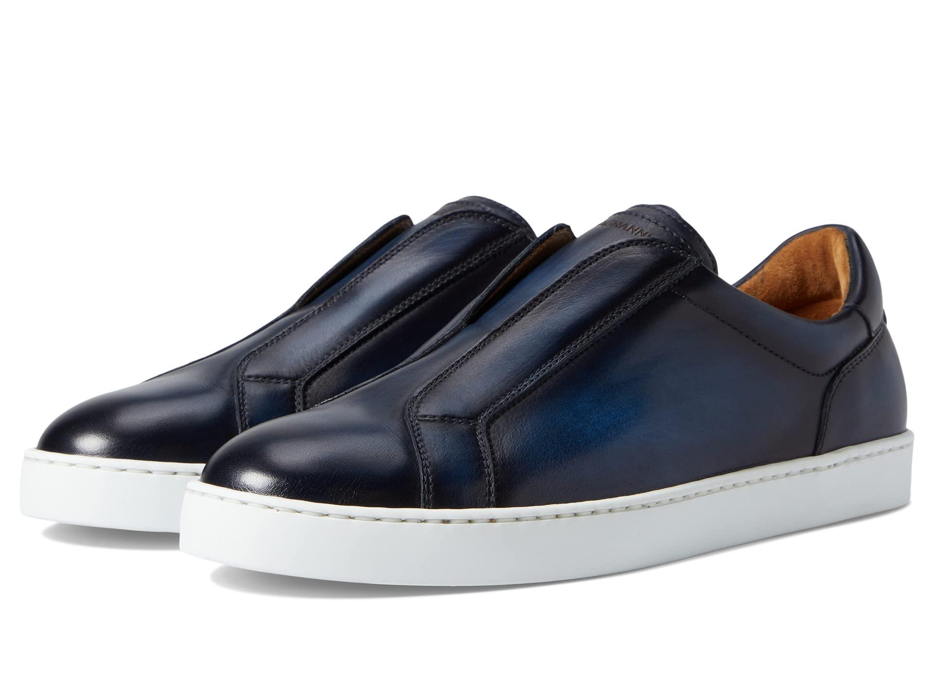 Magnanni Leather Costa Slip in Navy (Blue) for Men Lyst