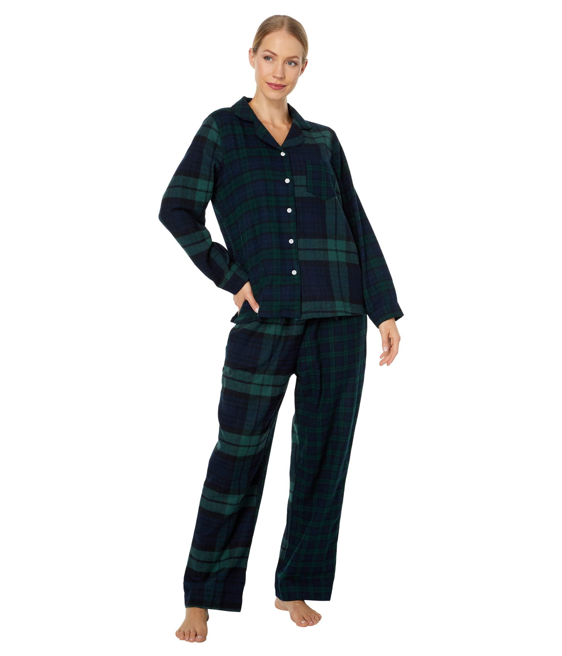 L.L. Bean Petite Scotch Plaid Flannel Pajamas Plaid in Green (Blue) Lyst
