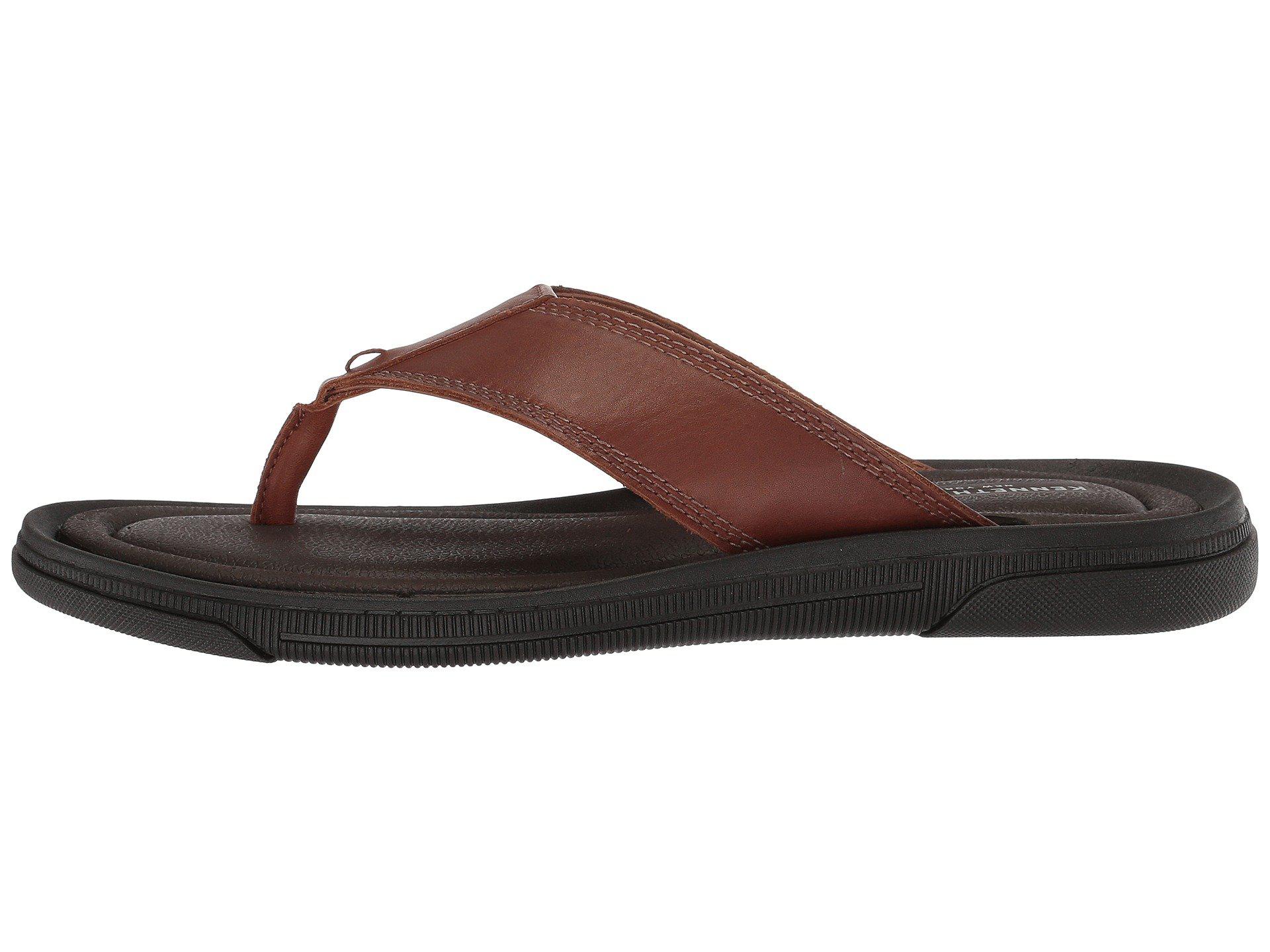 Kenneth Cole Leather Yard Sandal B (cognac) Men's Sandals in Brown for Men - Lyst