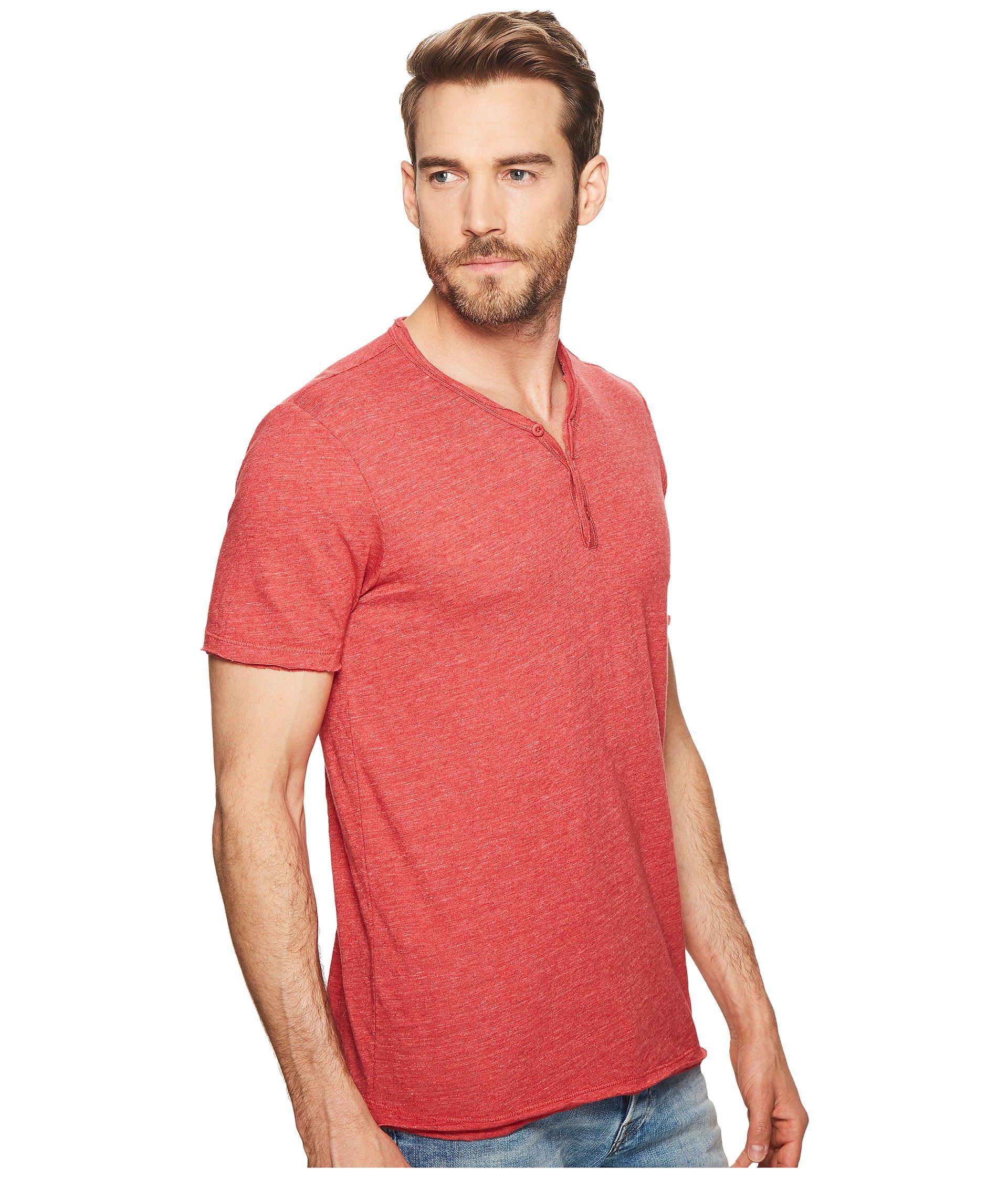 madewell raw edge henley tee