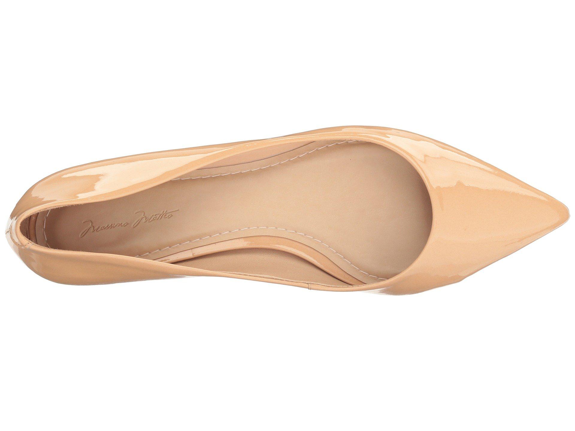 nude patent leather flats