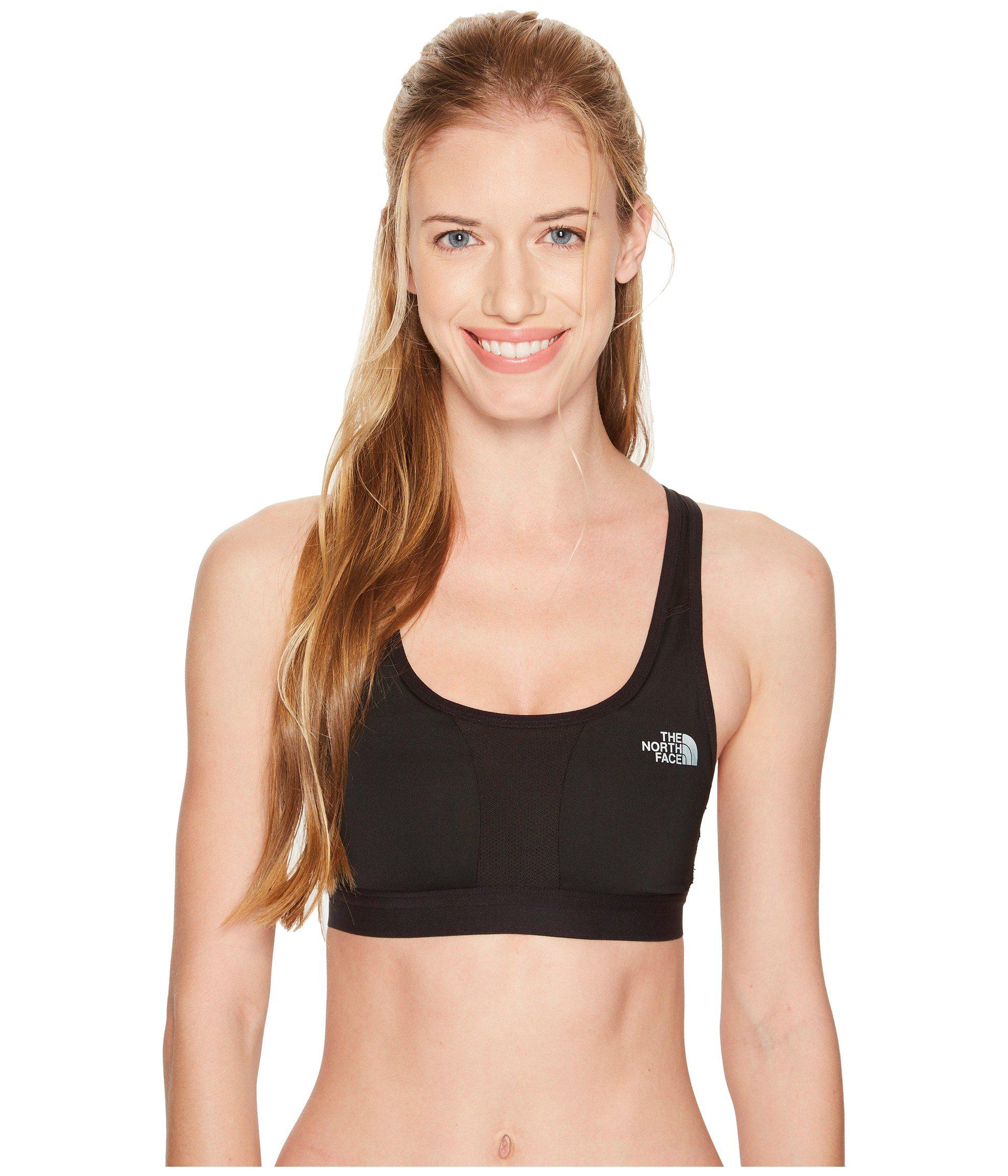 north face stow and go bra