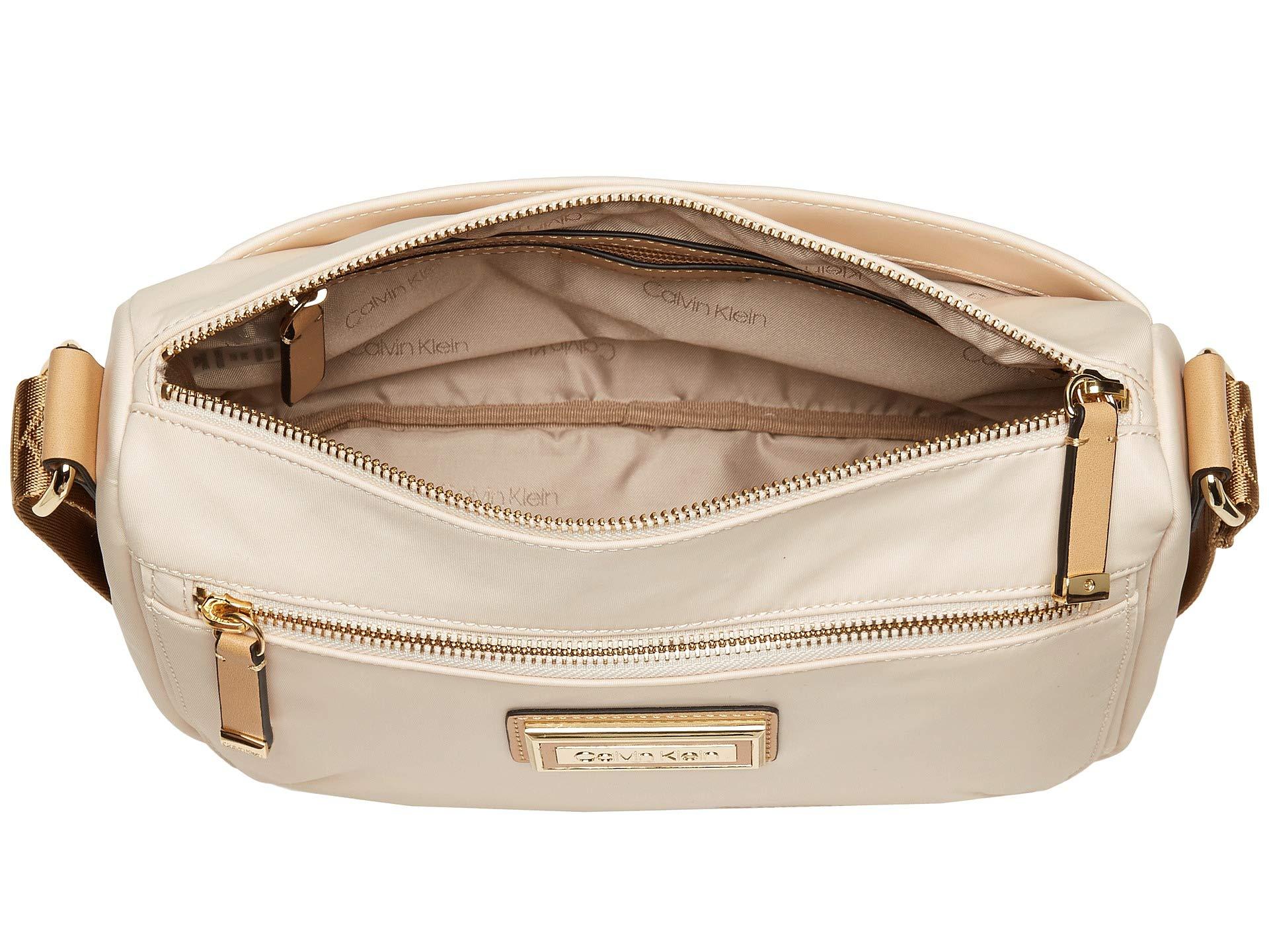 Calvin Klein Belfast Nylon Crossbody (light Golden Sand) Cross Body
