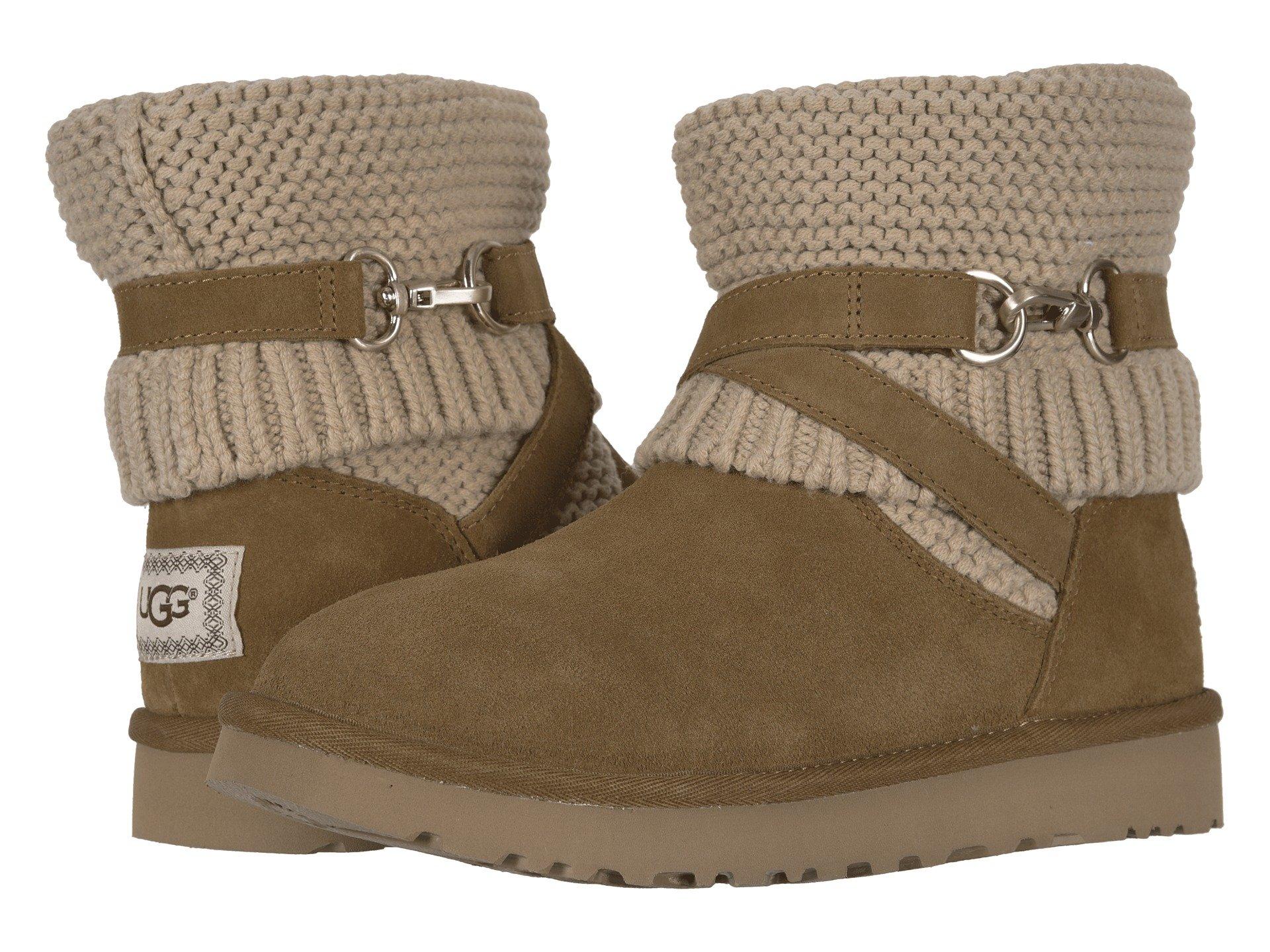 UGG Suede Purl Strap Boot In Brown - Lyst