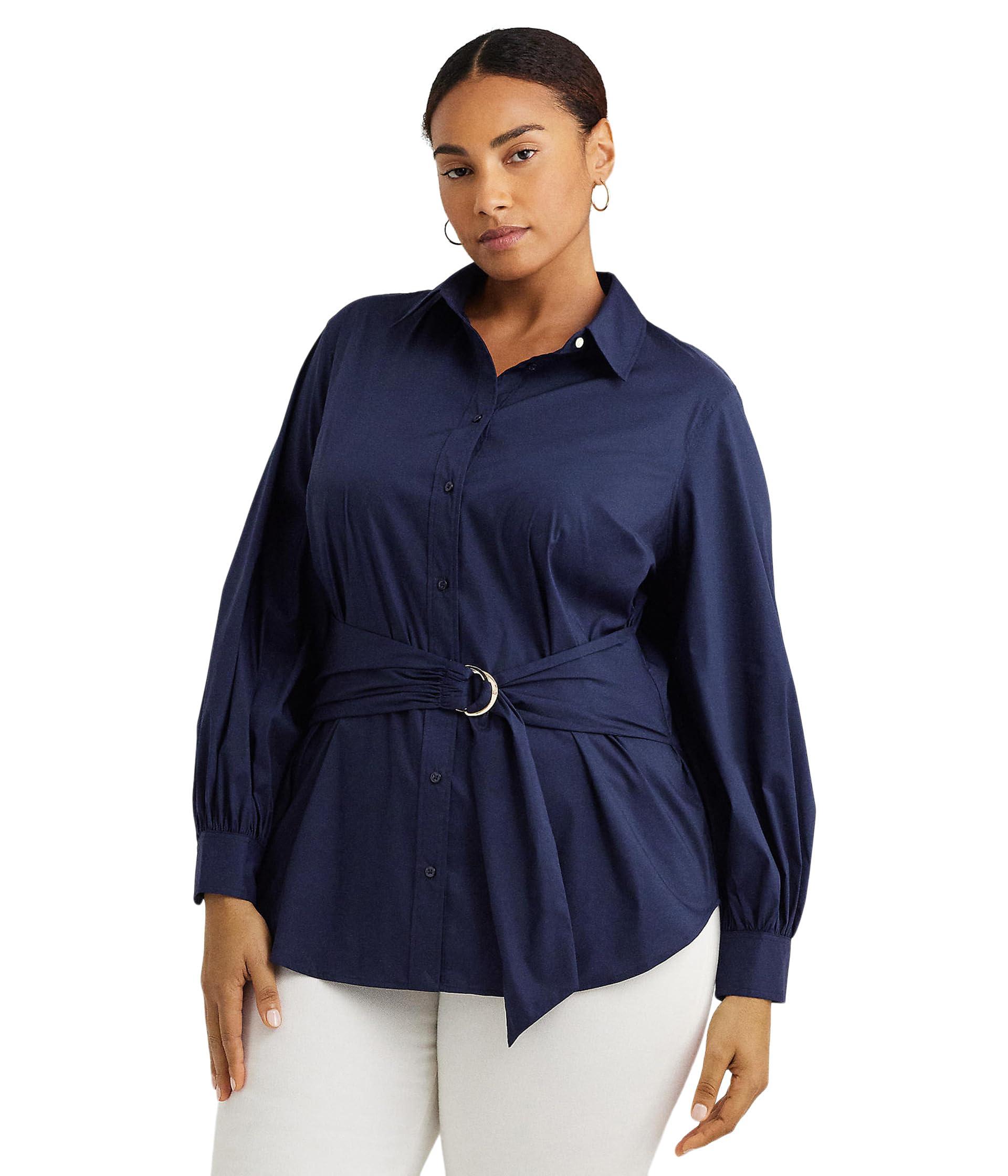 ralph lauren plus size button down shirts