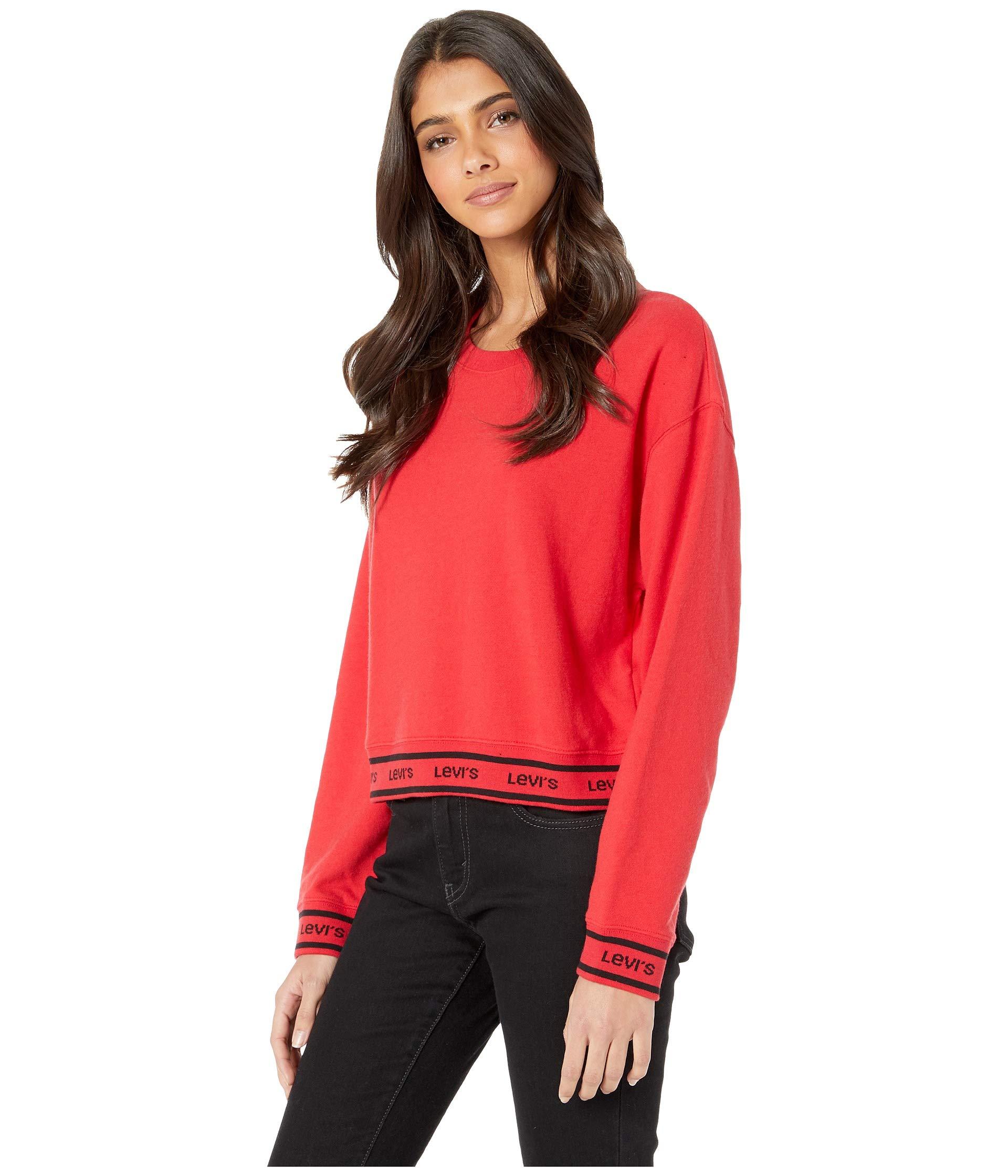 levis logo trim hoodie