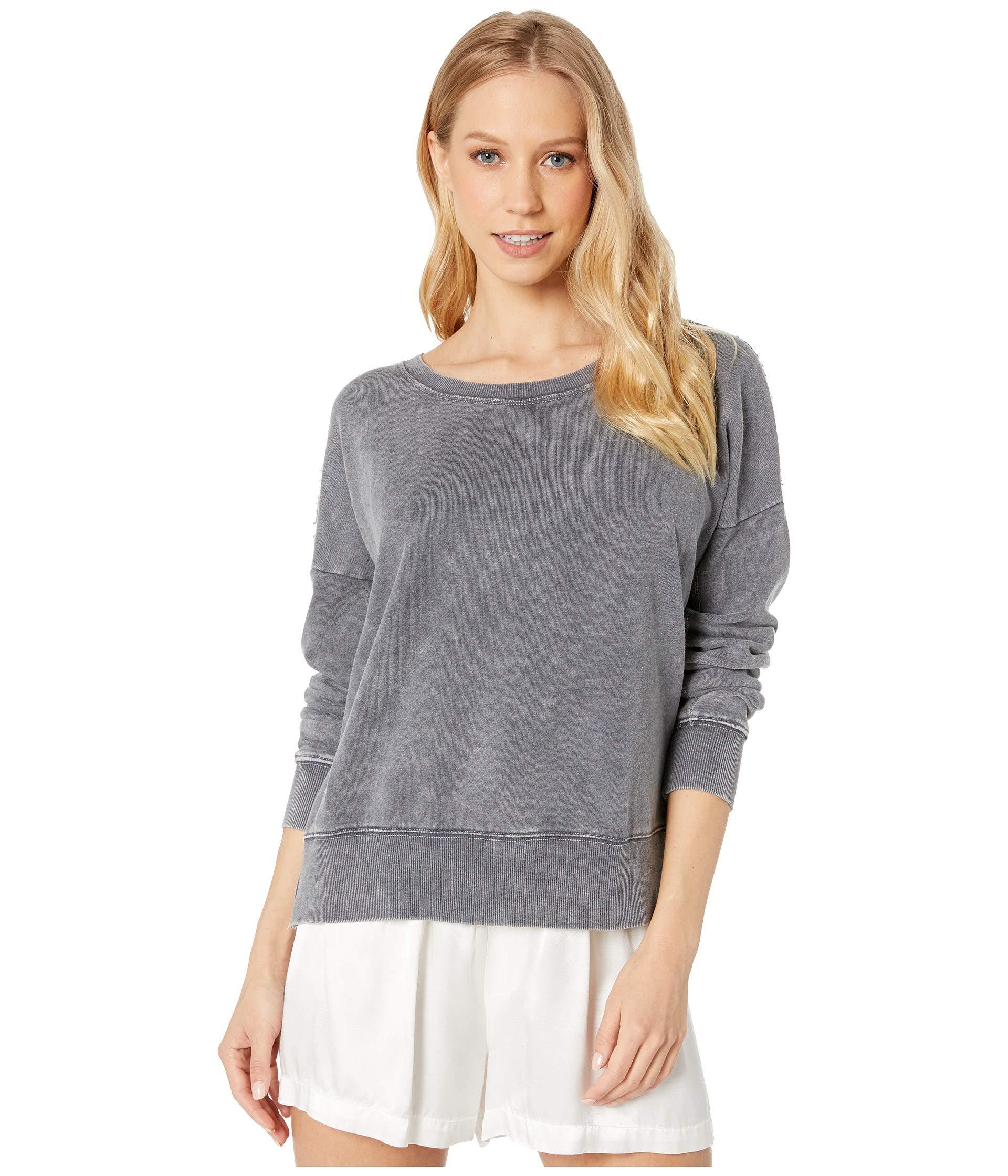 Pj Salvage Cotton Rock And Roll Sweater in Gray - Lyst