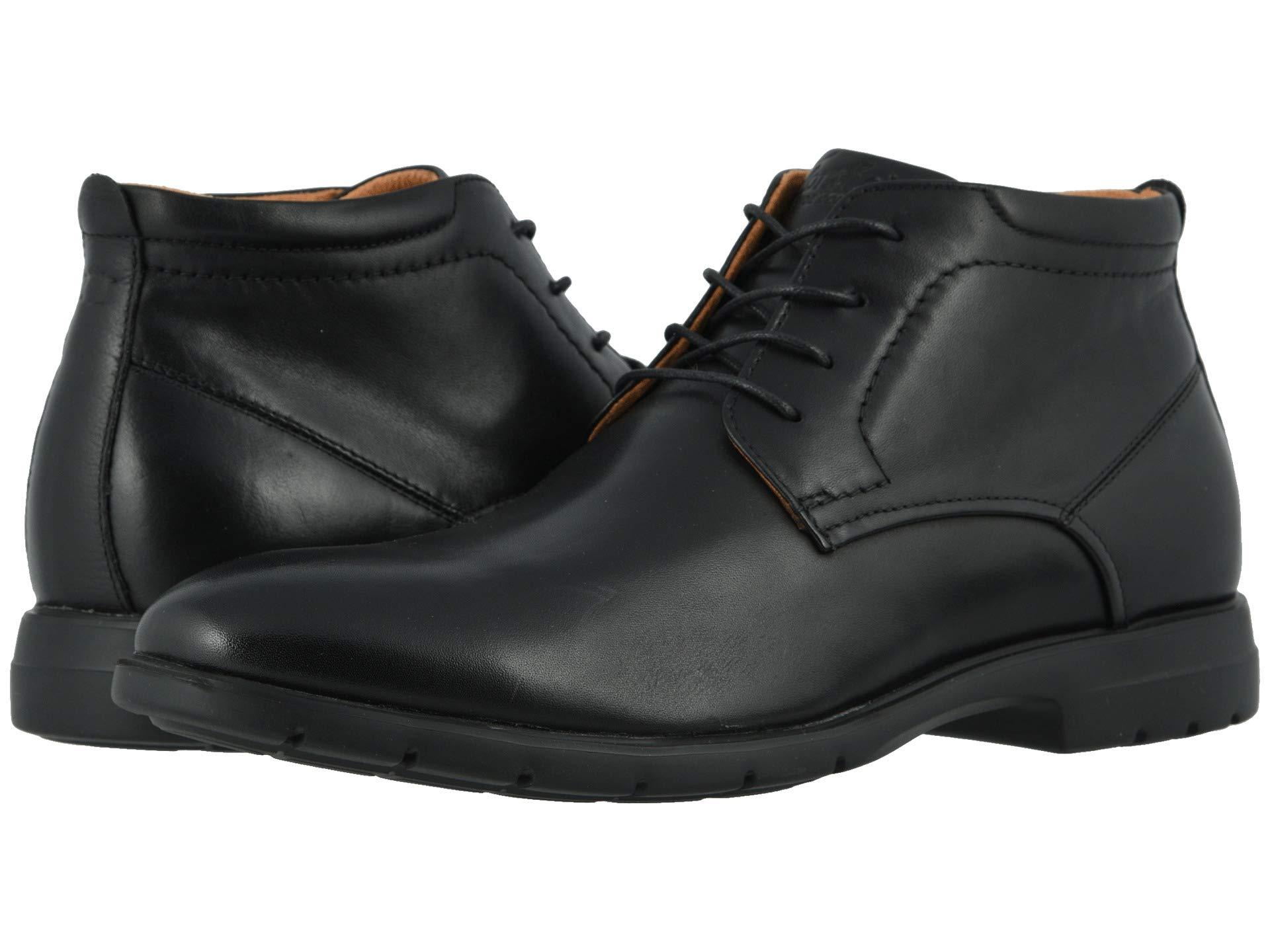 florsheim midtown plain toe men's boot black size 13