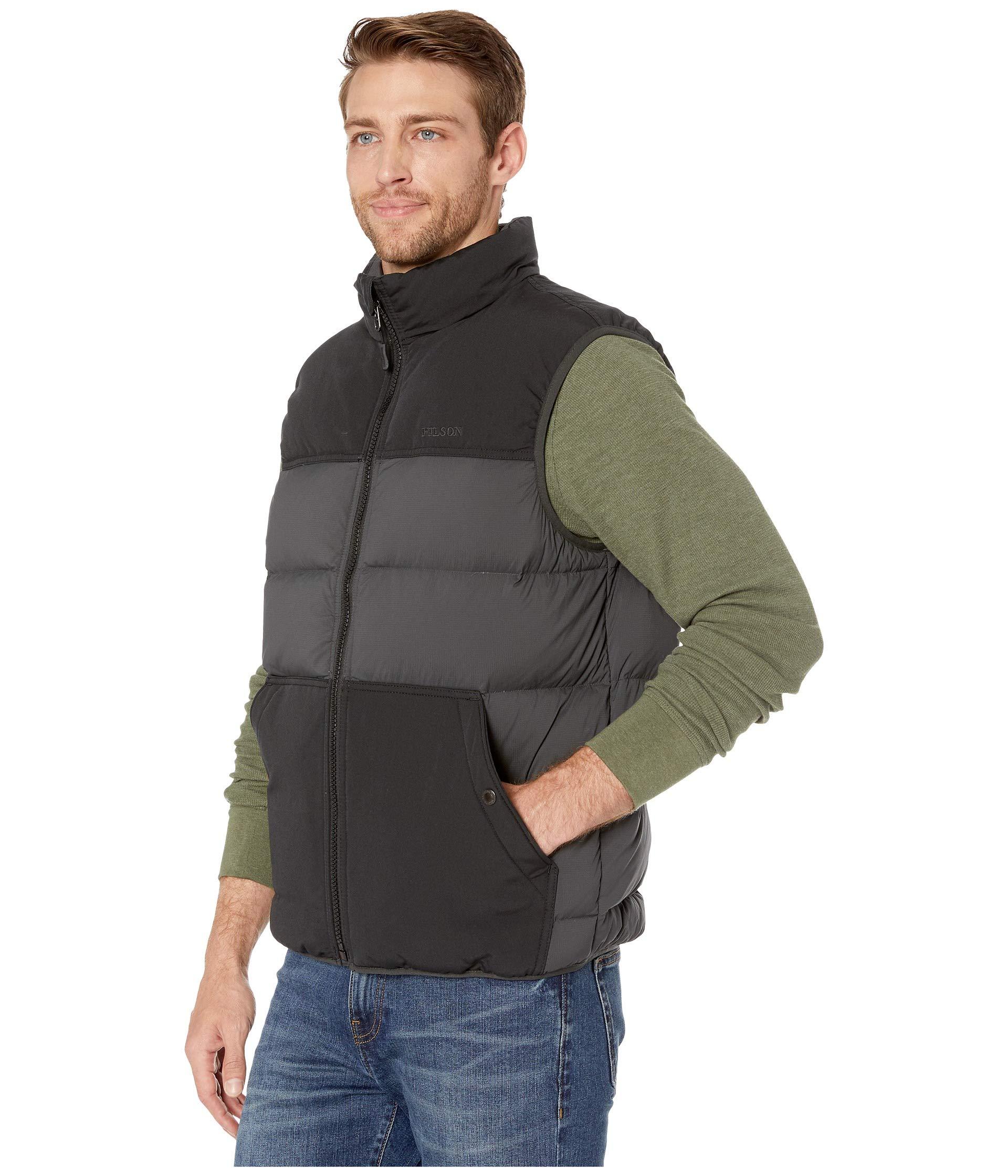 Filson Goose Featherweight Down Vest in Gray for Men - Lyst