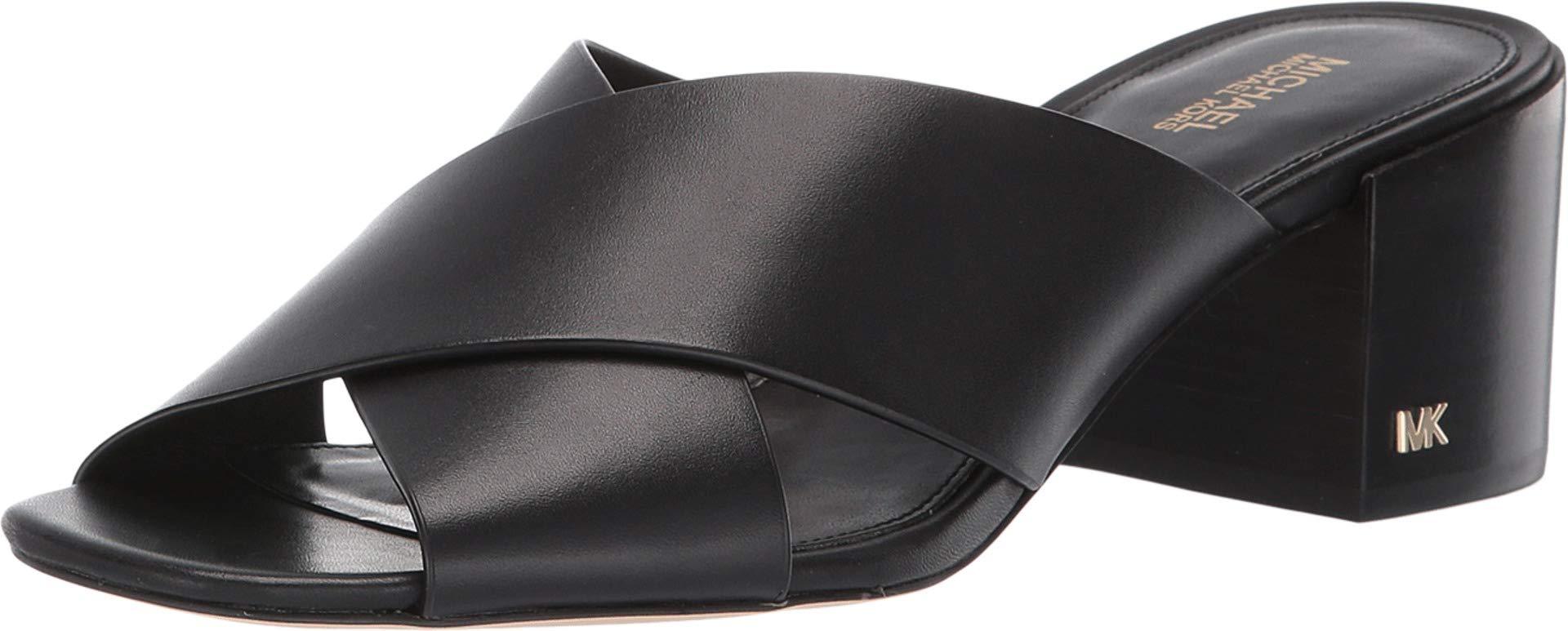 Michael Kors Leather Abbott Mule in Black - Save 45% - Lyst