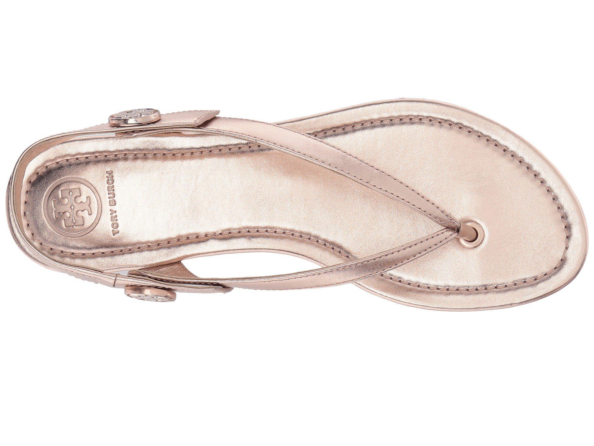 tory burch minnie travel sandal rose gold