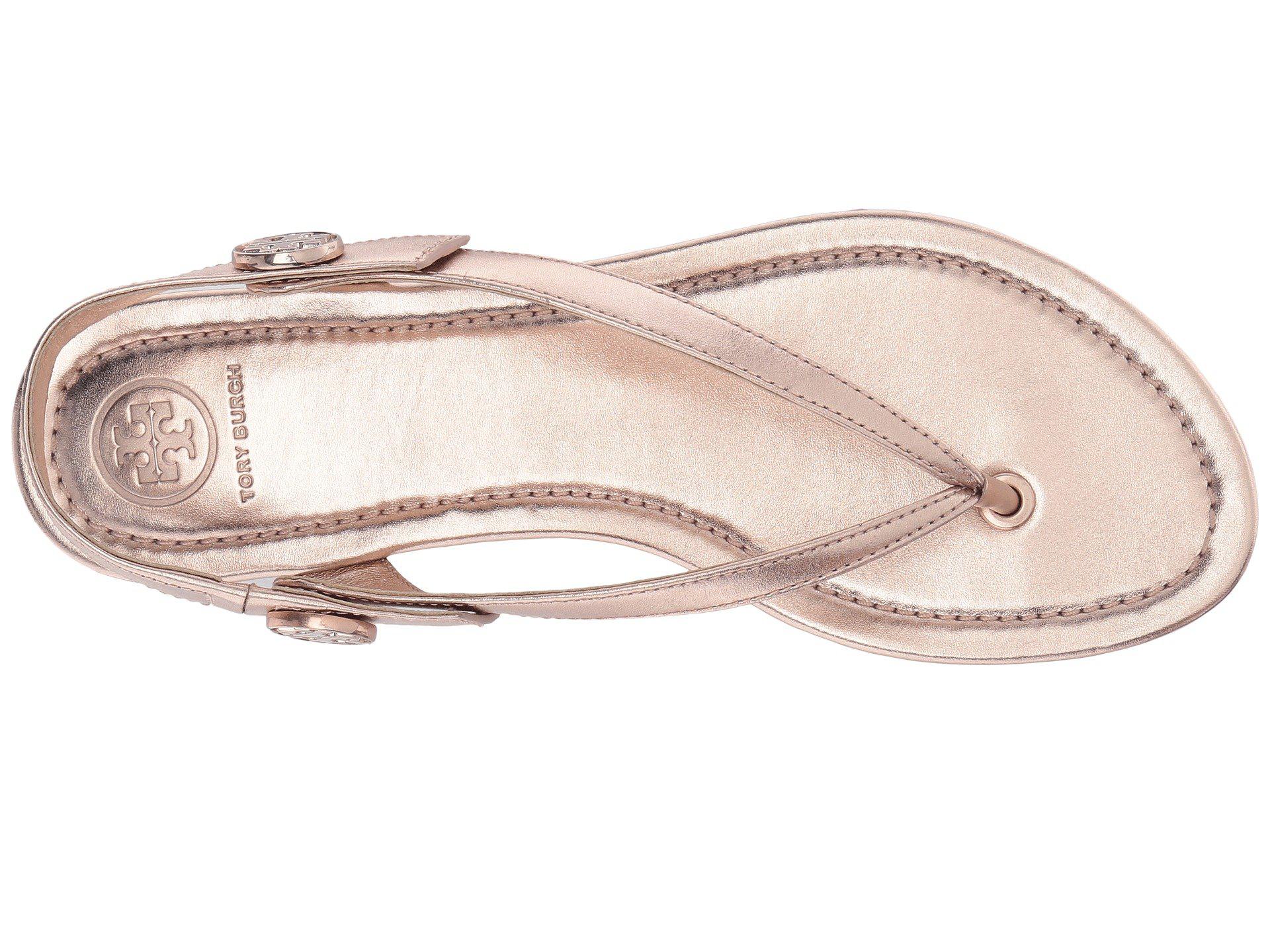 Tory Burch Leather Minnie Travel Sandal 