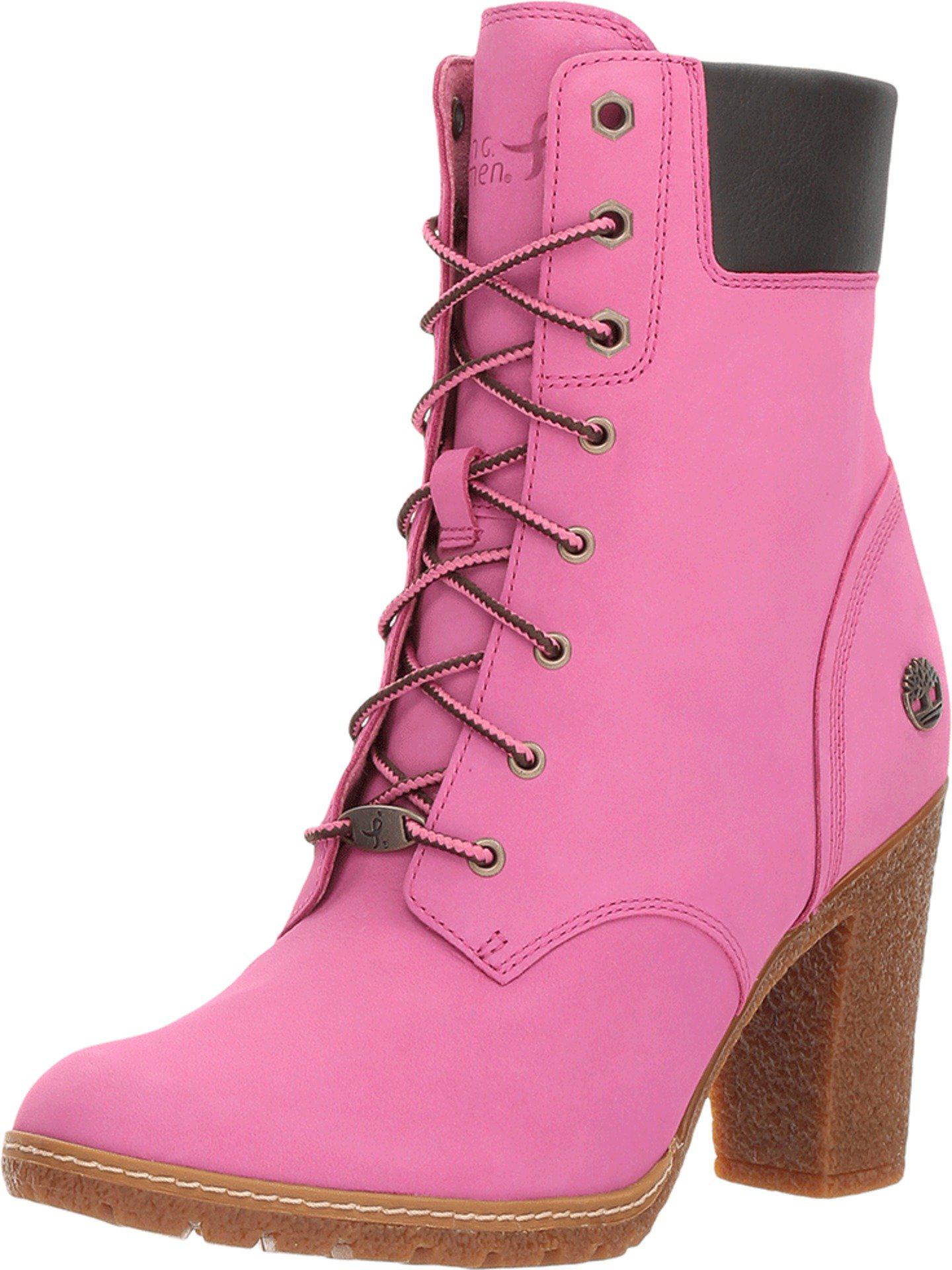 timberland heels pink