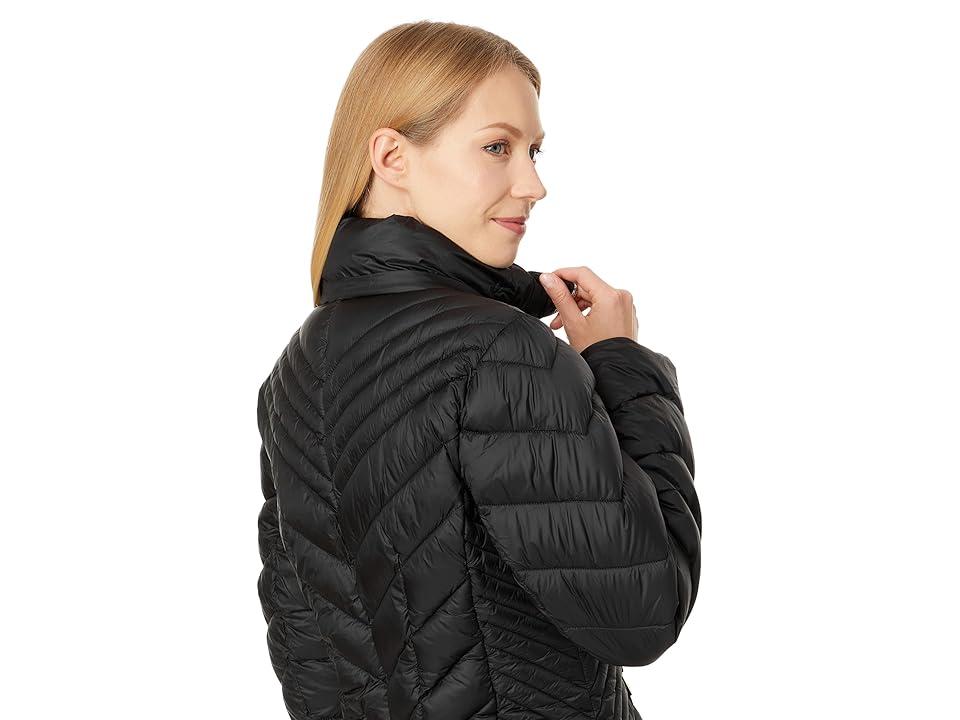 MICHAEL Michael Kors Zip Front Knee Length Chevron Packable MICHAEL Michael Kors Zip Front Knee Length Chevron Packable