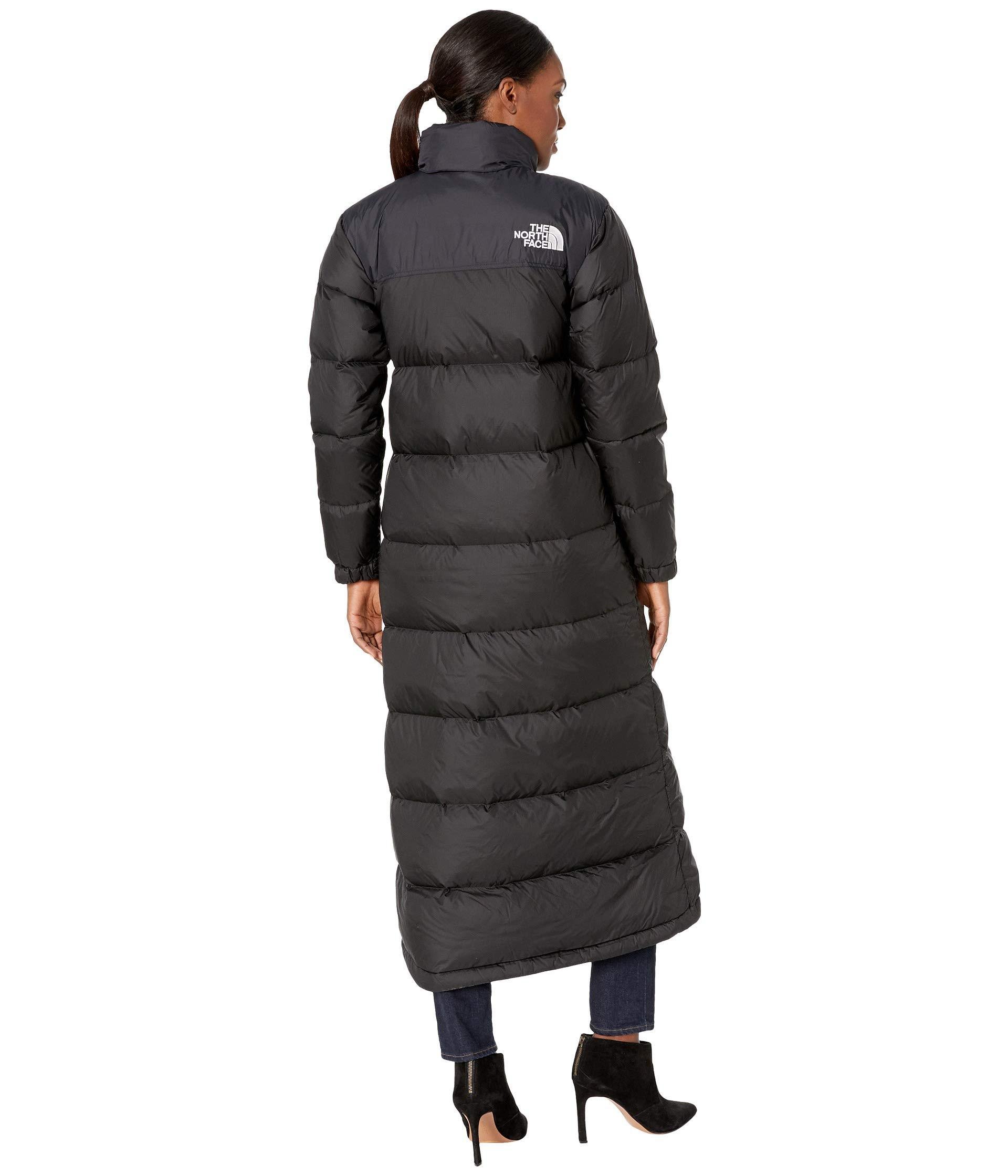 The North Face Nuptse Duster (tnf Black) Women's Coat | Lyst