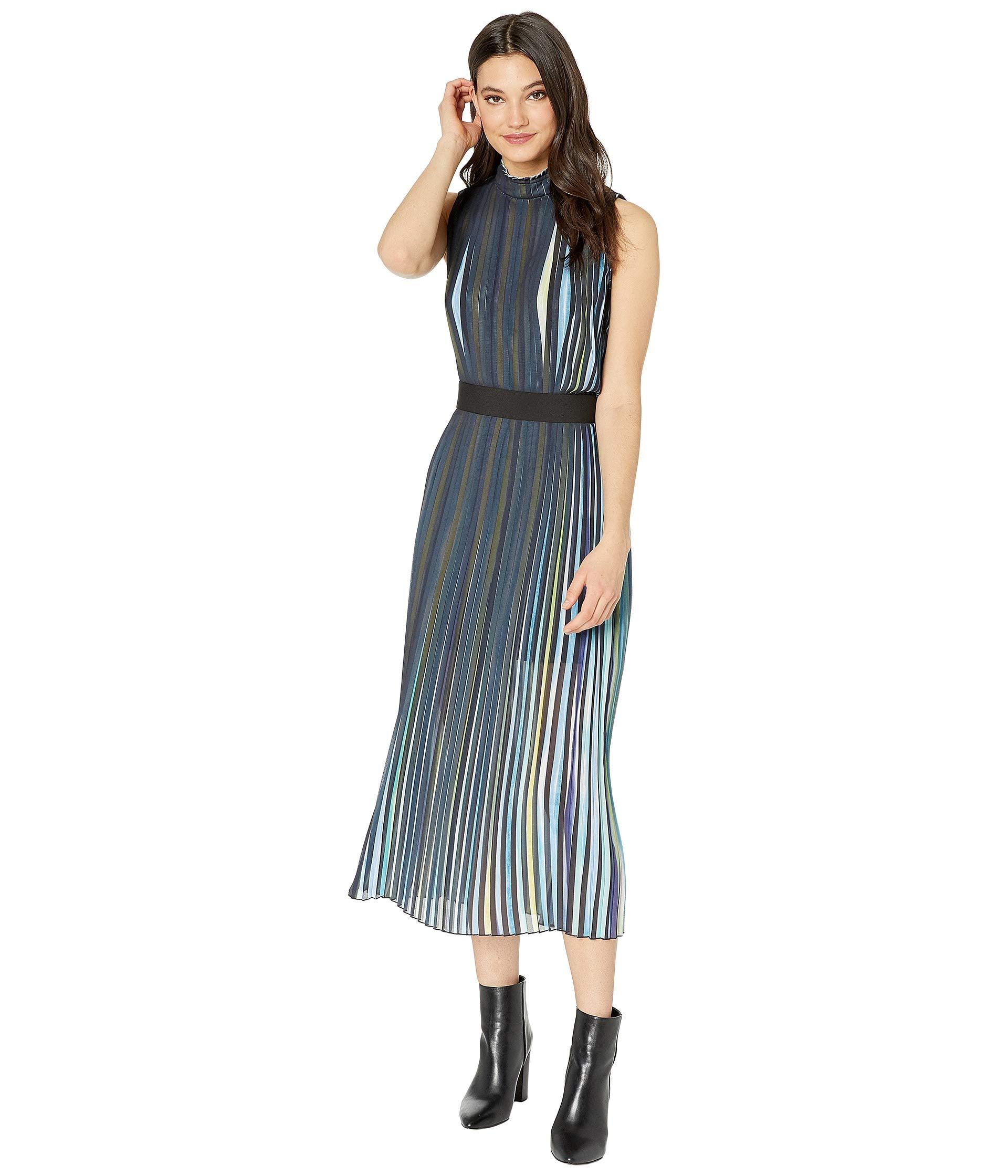 bcbg rainbow pleated dress