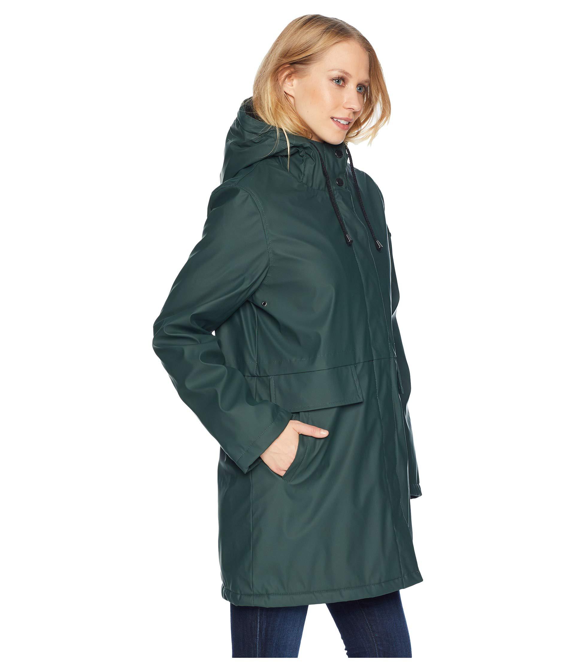 hunter green rain jacket