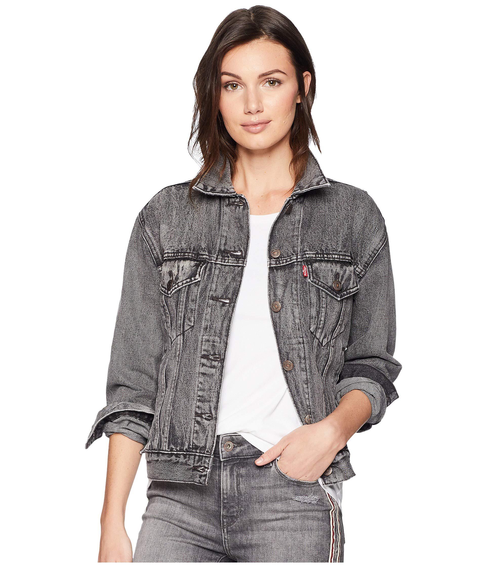 levi's charcoal trucker jacket