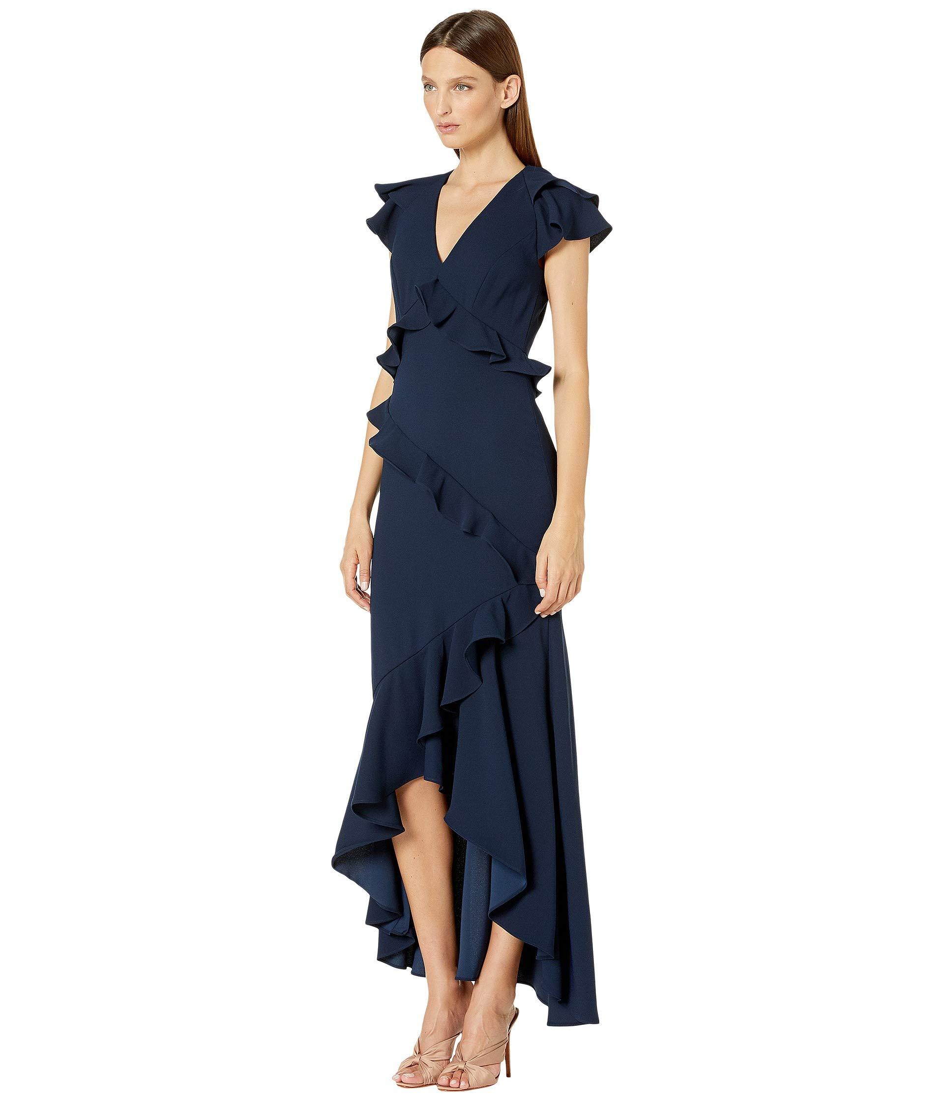 Monique lhuillier discount high low gown