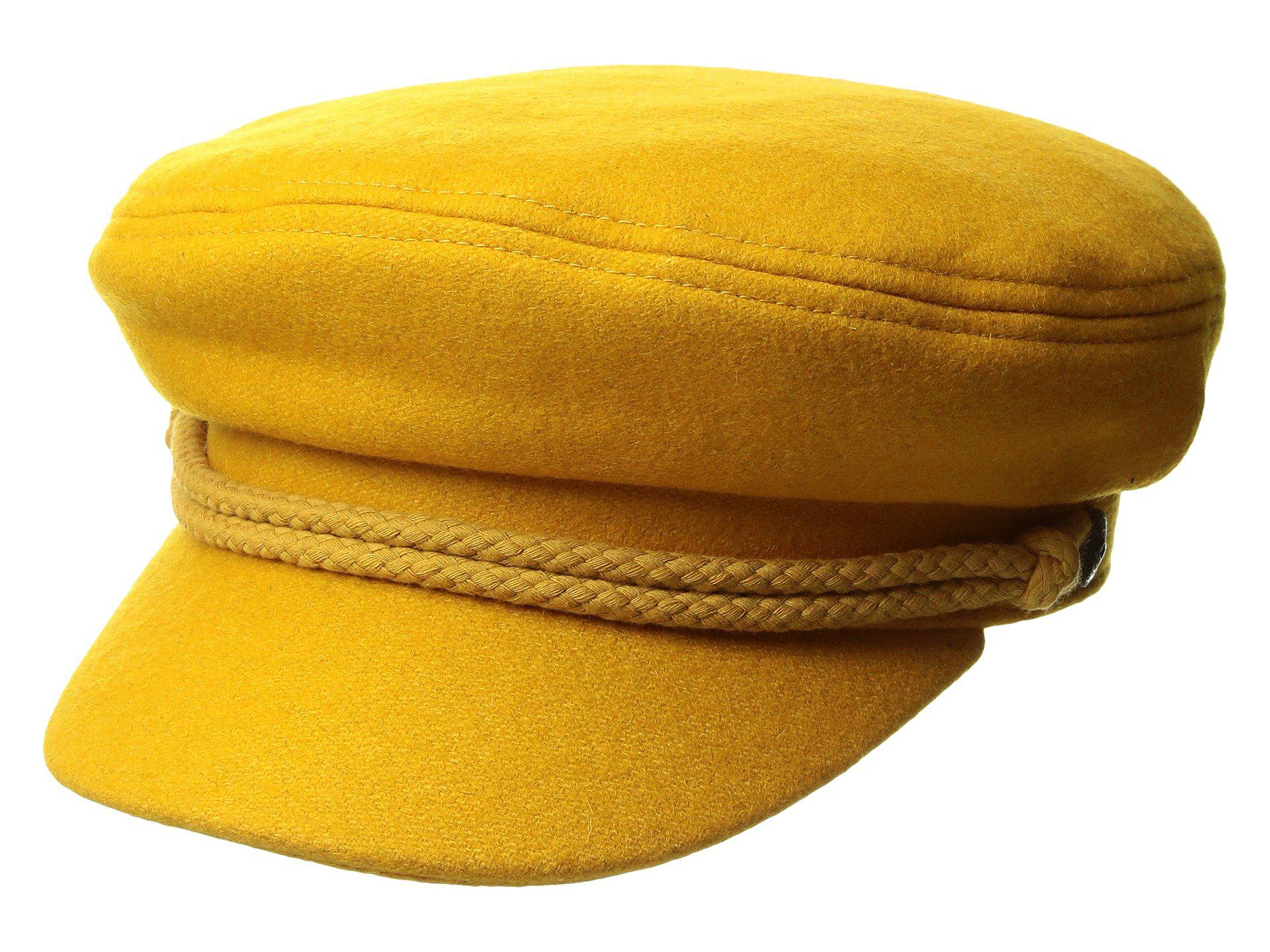 yellow brixton hat