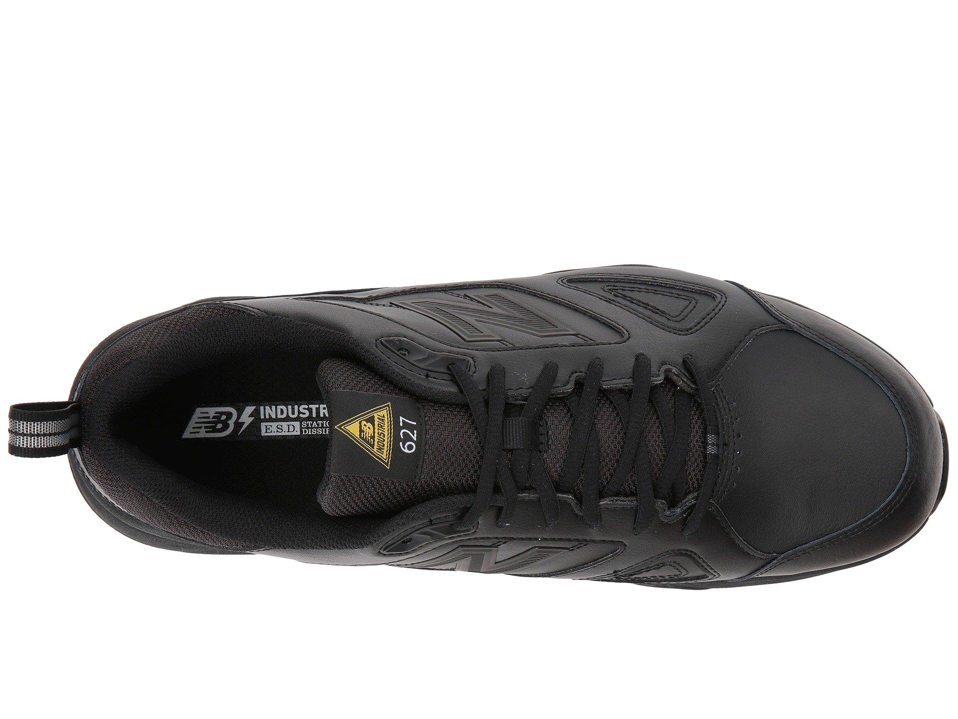 New Balance Suede 627 V2 Steel Toe Work Shoe in Black/Black (Black) for Men Lyst