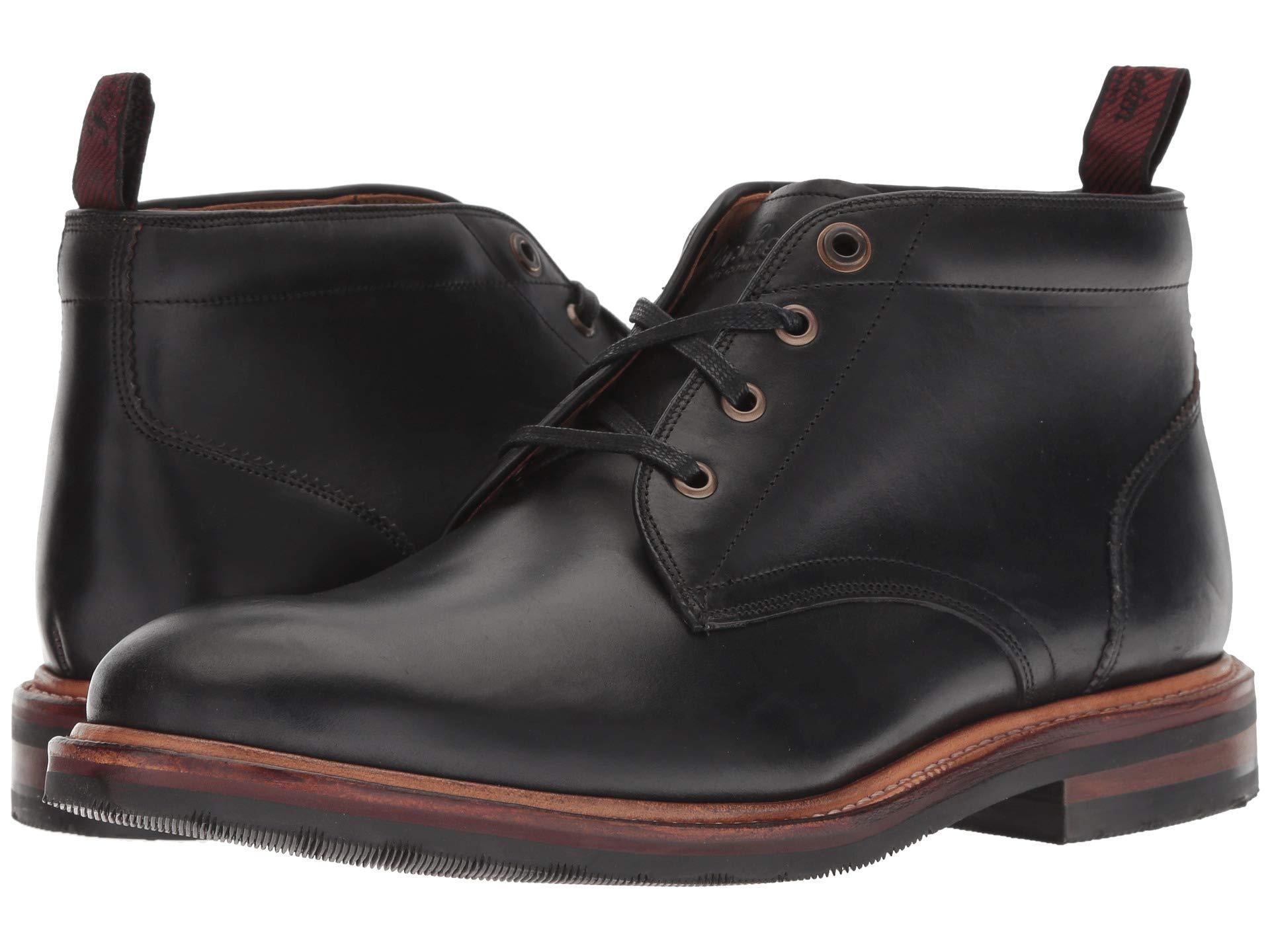 Florsheim Leather Foundry Plain Toe Chukka Boot in Black for Men - Lyst