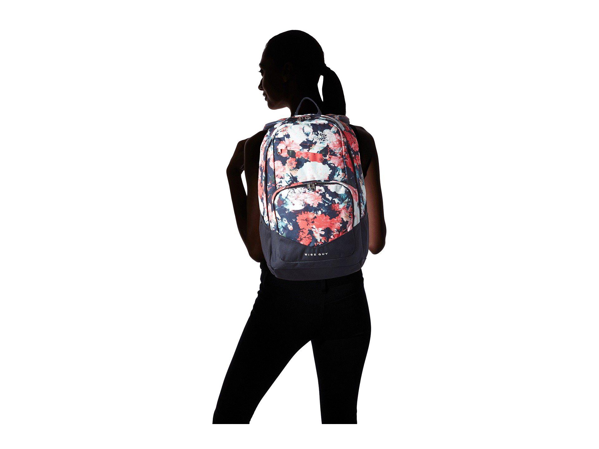 north face wise guy backpack floral