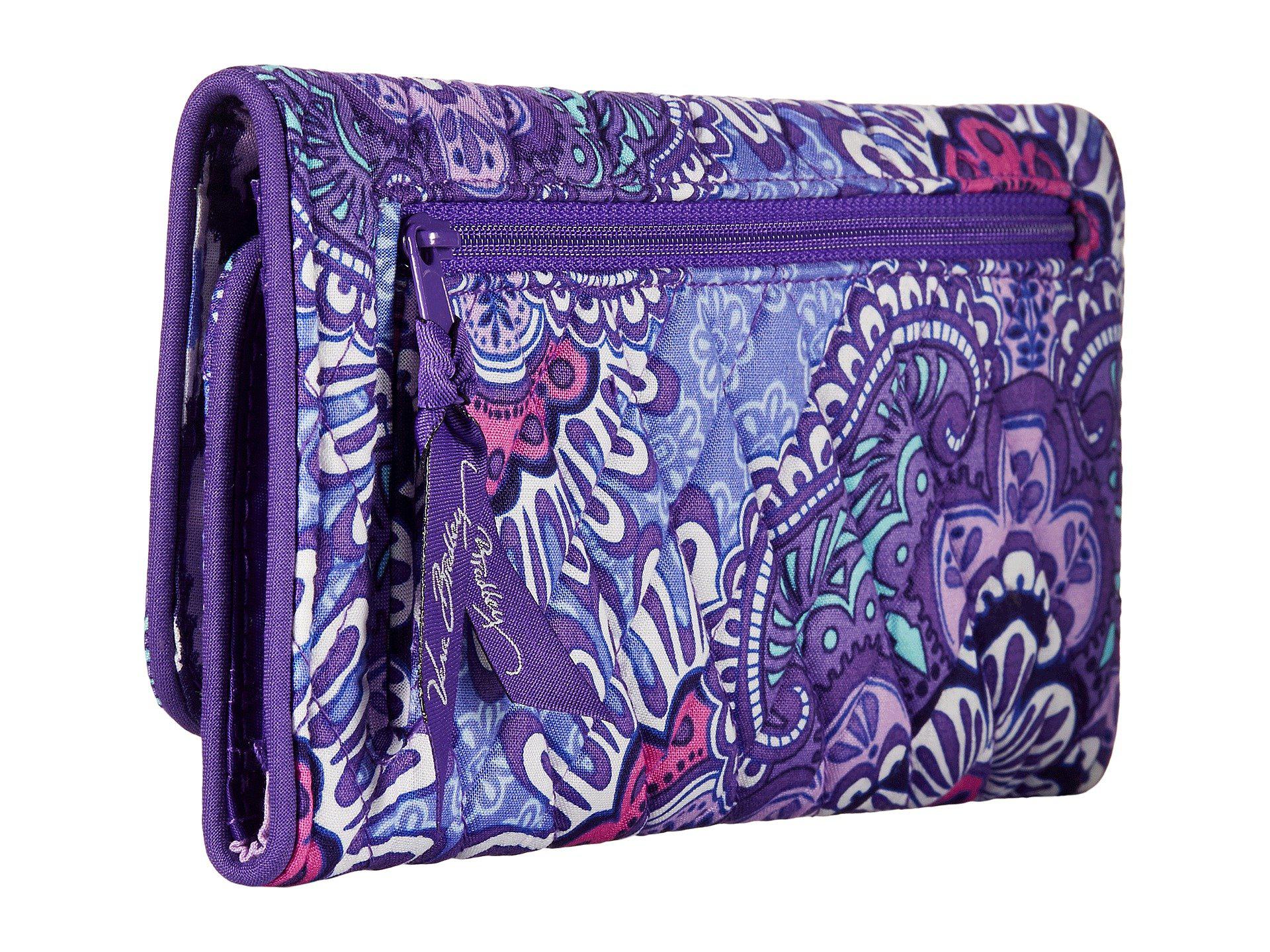 vera bradley tri fold wallet
