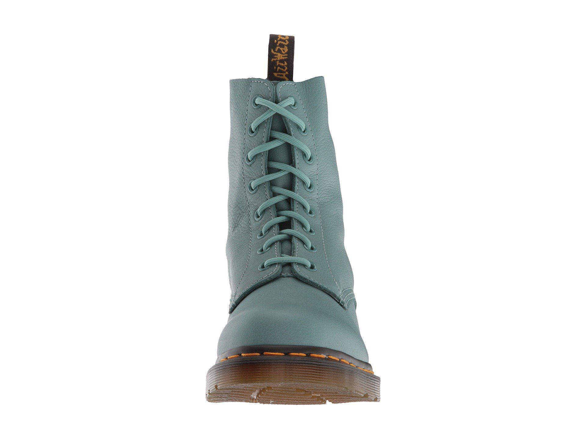 Dr. Martens Leather 1460 Pascal Mid Calf Boot in Pale Teal (Blue) | Lyst