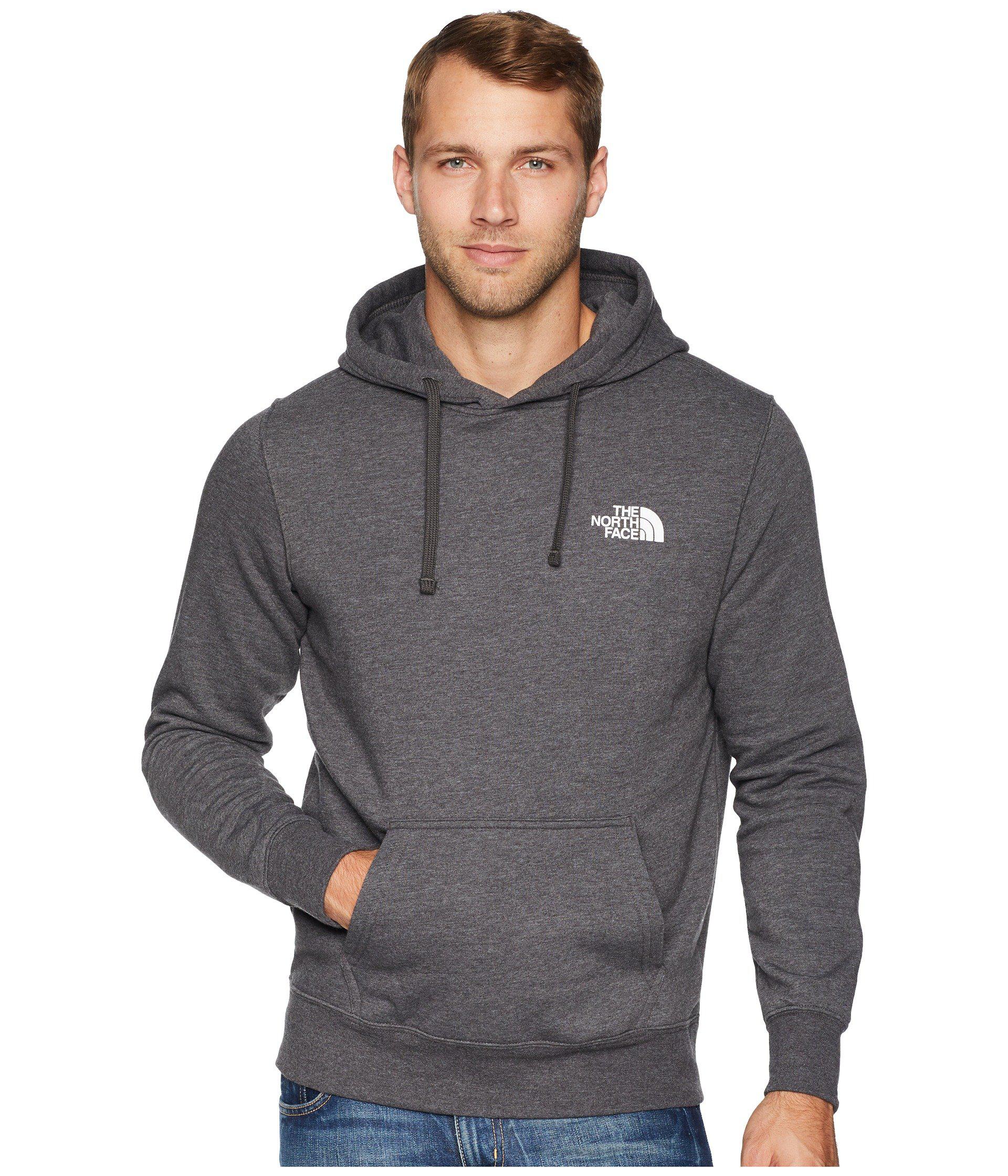 The North Face Cotton Red Box Pullover Hoodie Tnf Light Grey Heather Everglade Men S Sweatshirt In Gray For Men Lyst