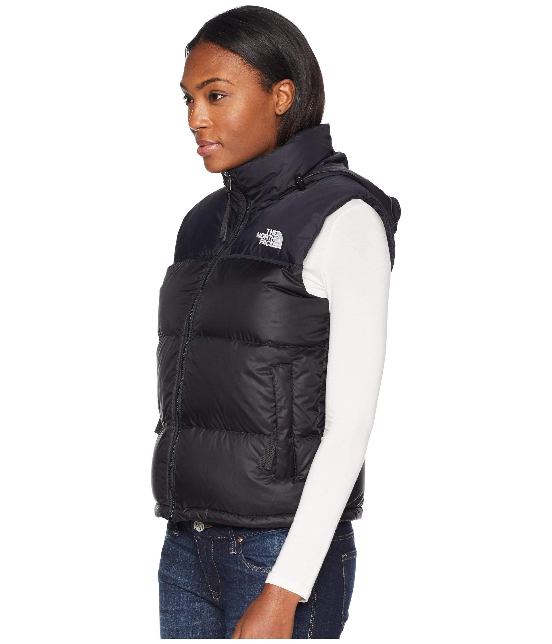 north face puffer vest womens