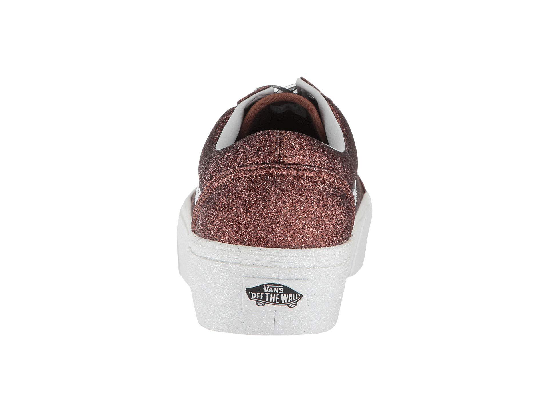 vans glitter old skool platform
