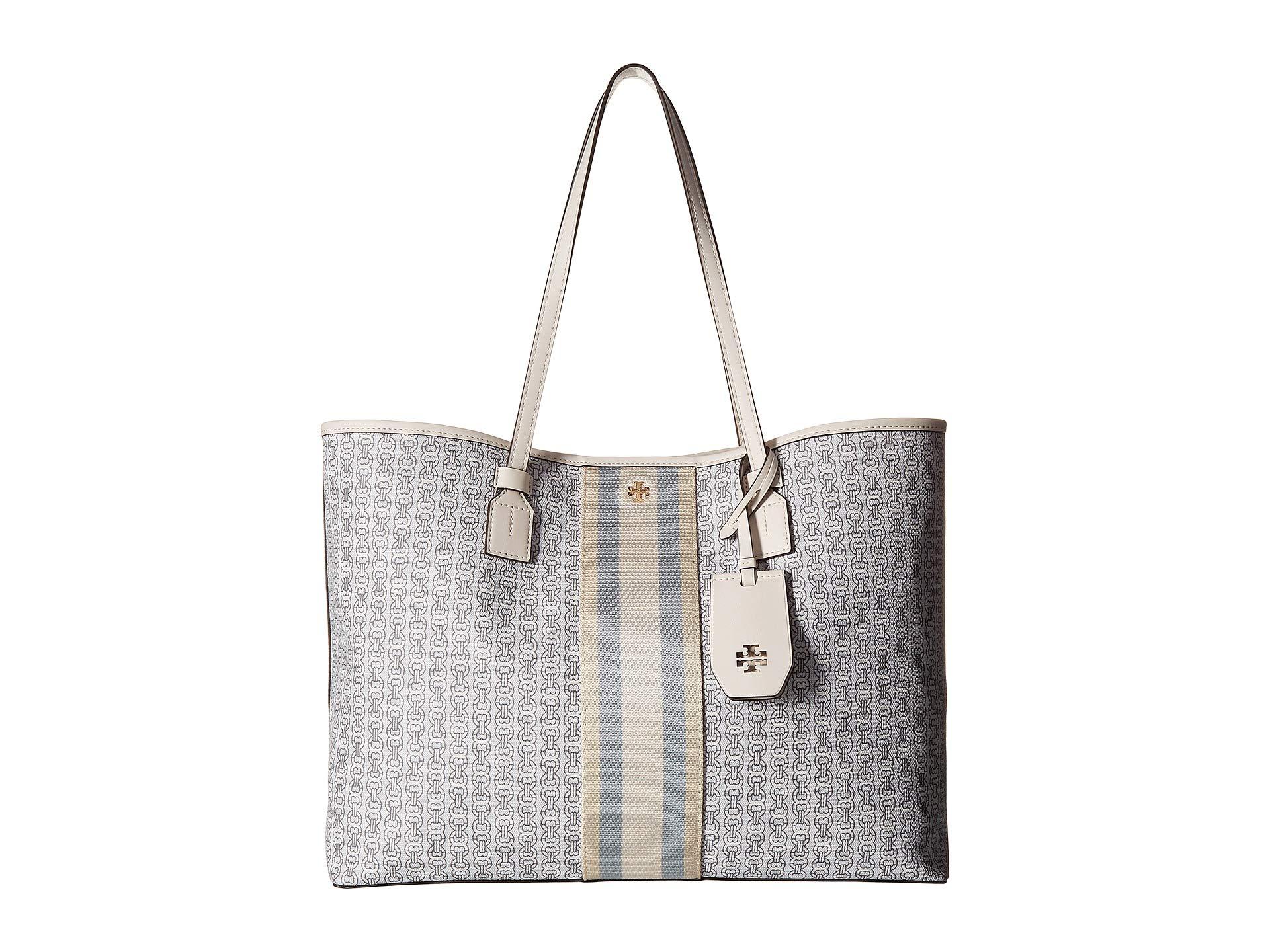 Tory Burch Gemini Link Coated Canvas Tote Bag at FORZIERI