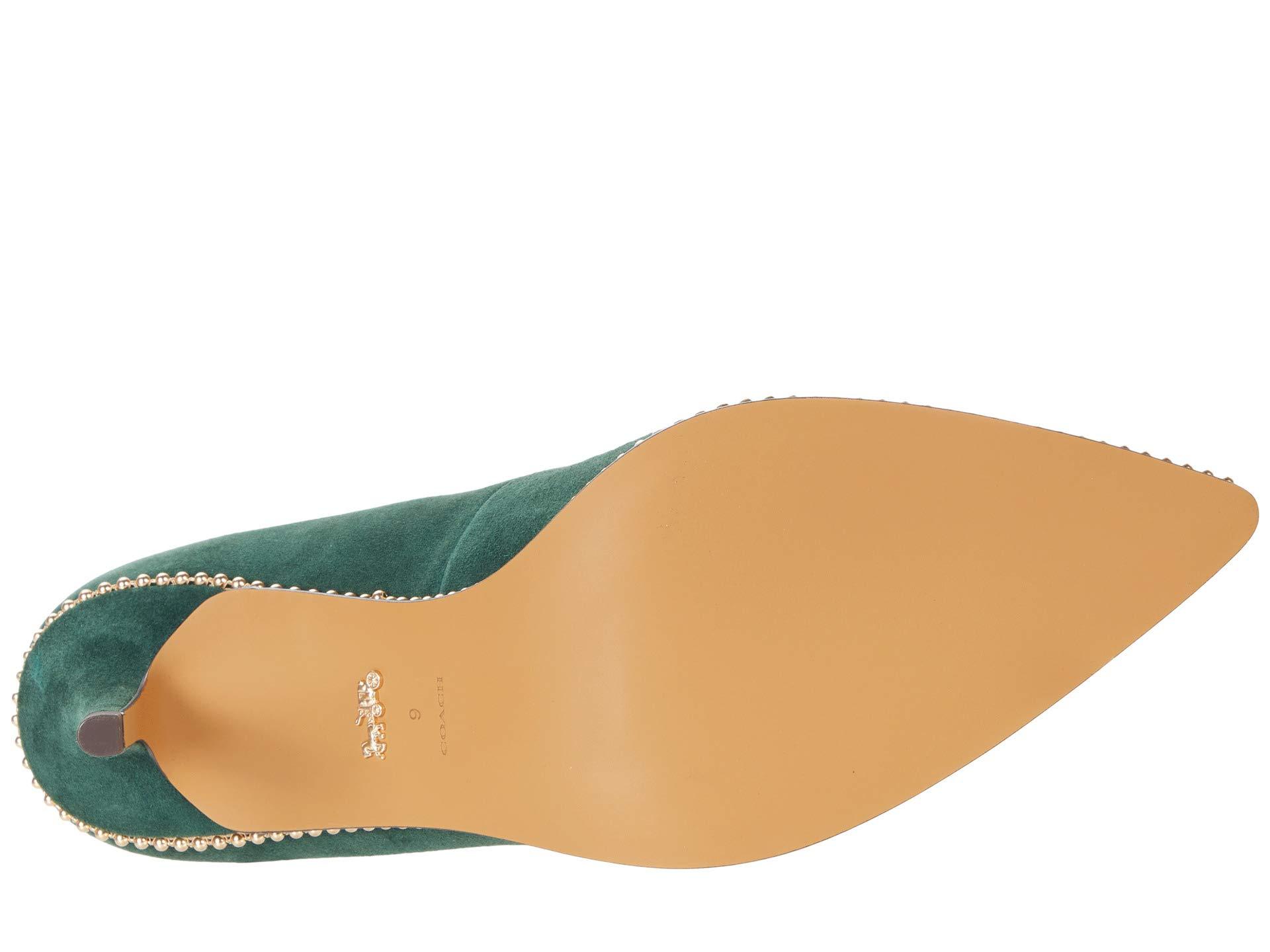 COACH Leather 85 Mm Waverly Pump With Beadchain in Green Lyst