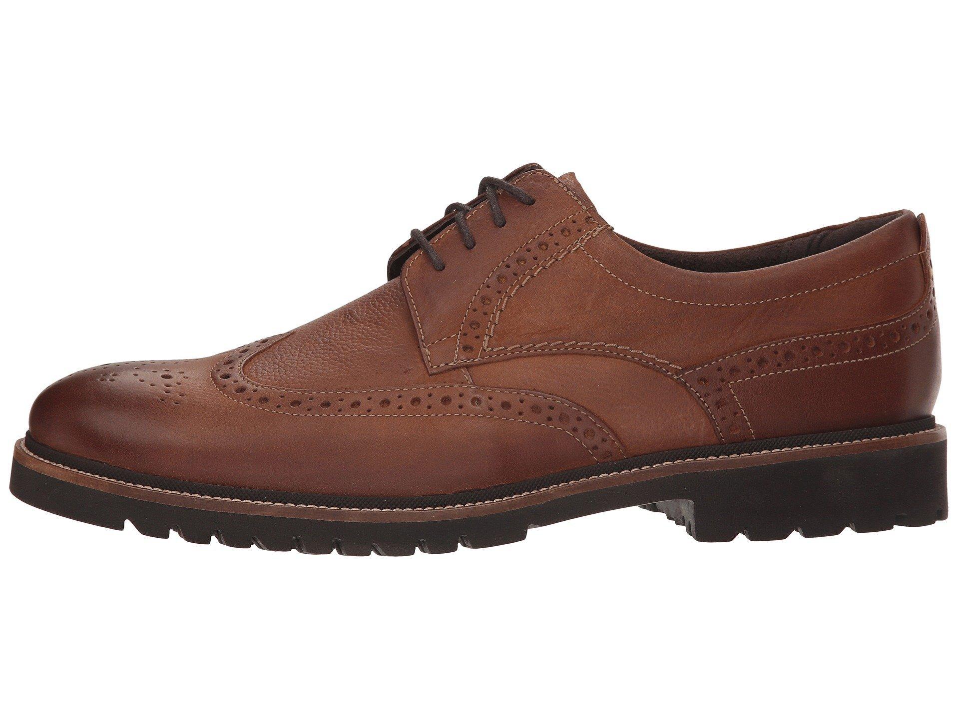 rockport marshall wingtip black
