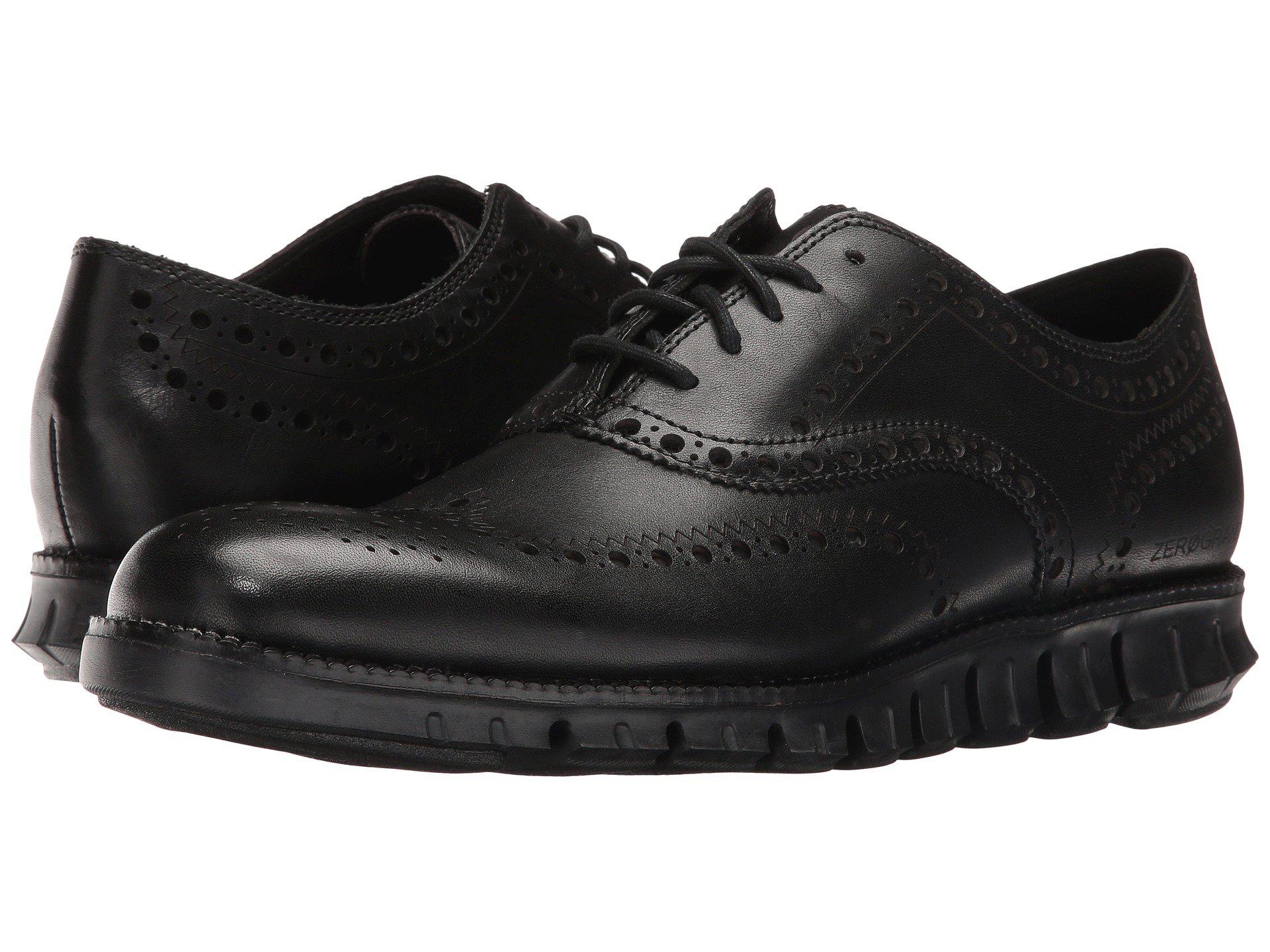 Cole Haan Zerogrand Wing Ox (navy Ink Leather Closed