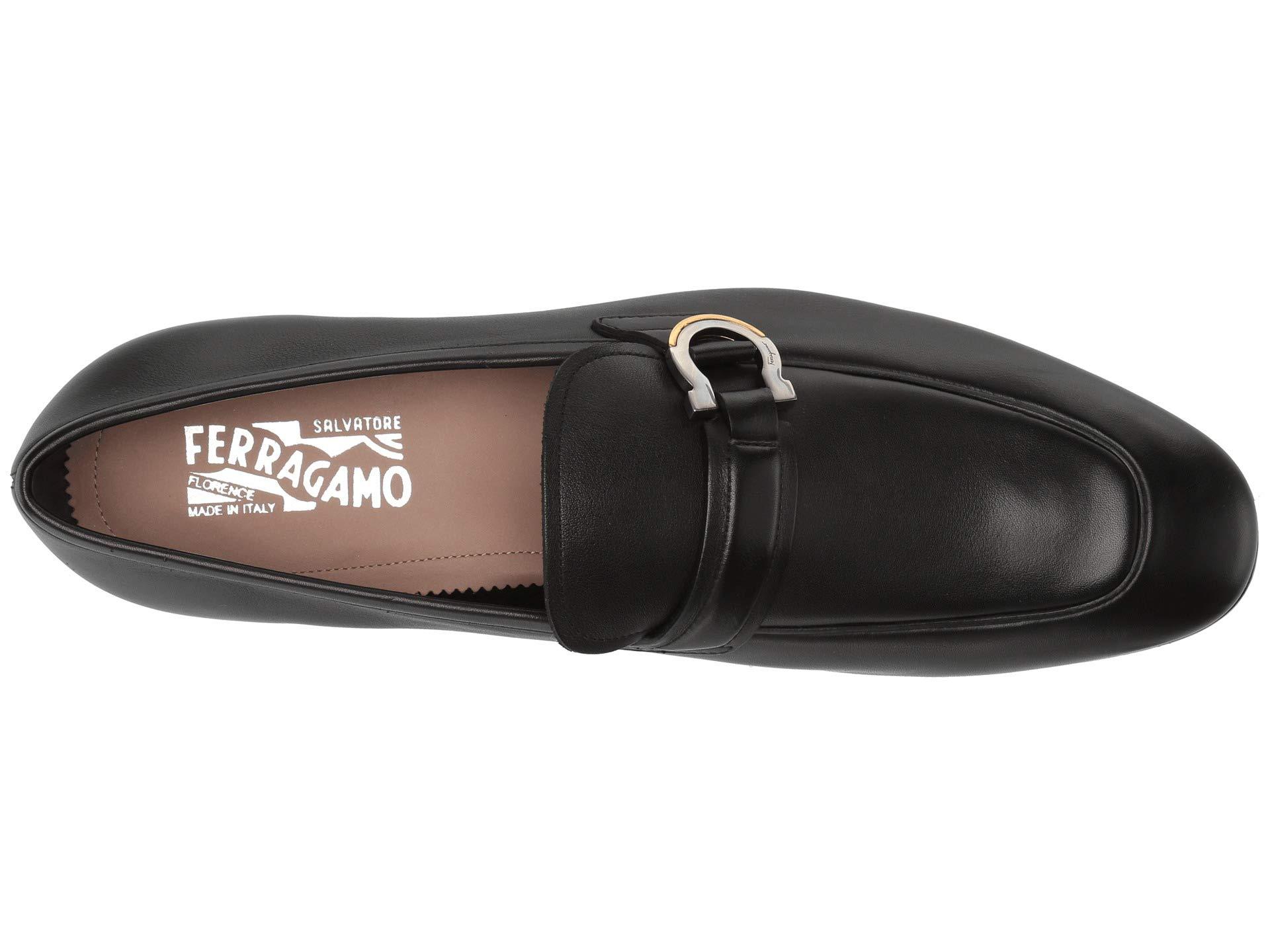 Ferragamo Tweed Loafer in Black for Men | Lyst