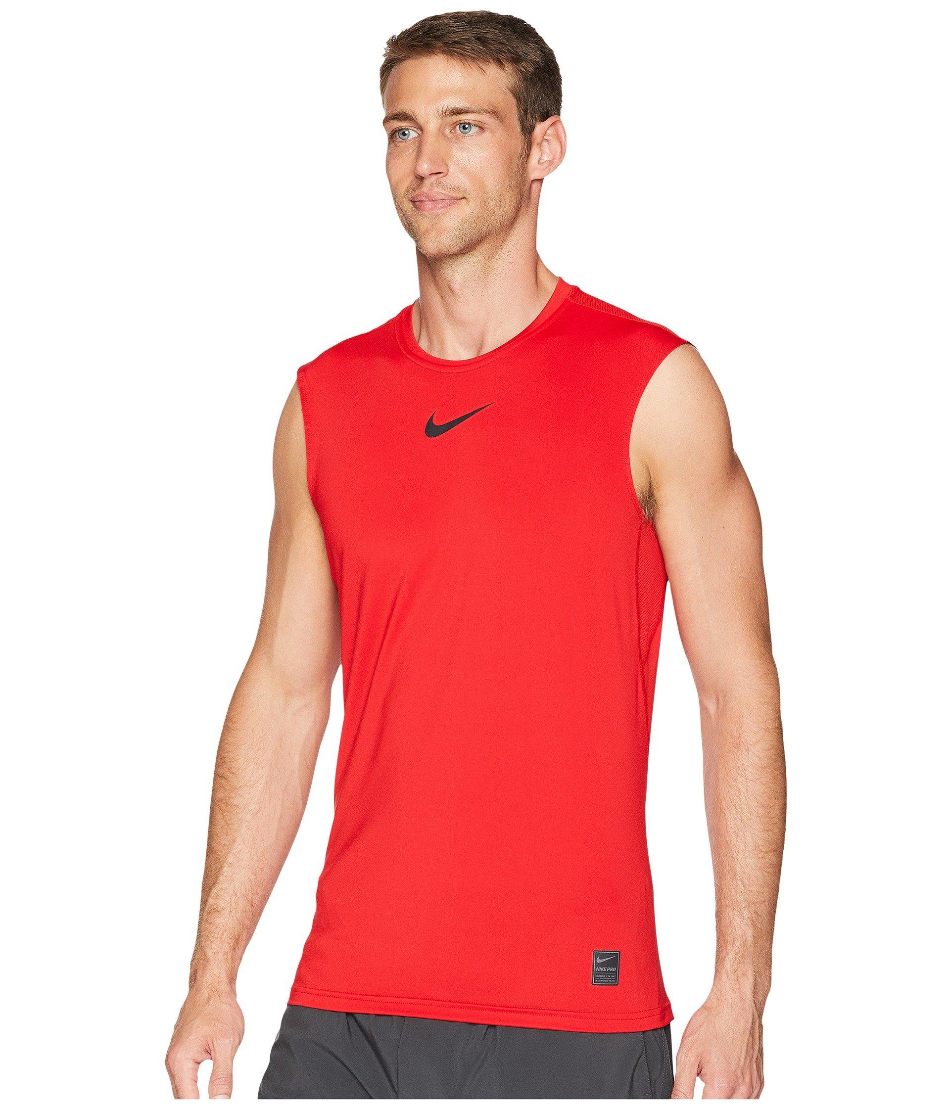 nike red sleeveless shirt