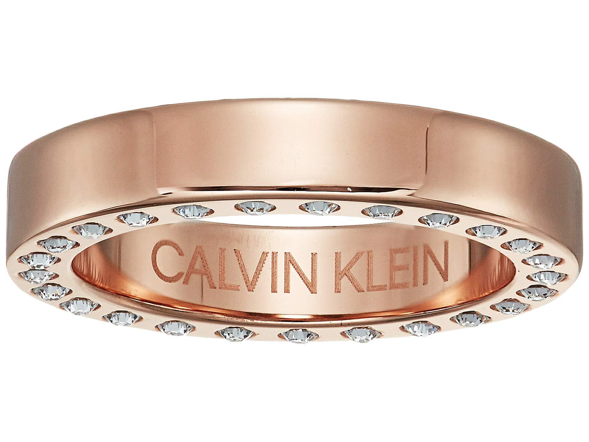 Calvin Klein Hook - Ring (pink/crystal) Ring - Lyst