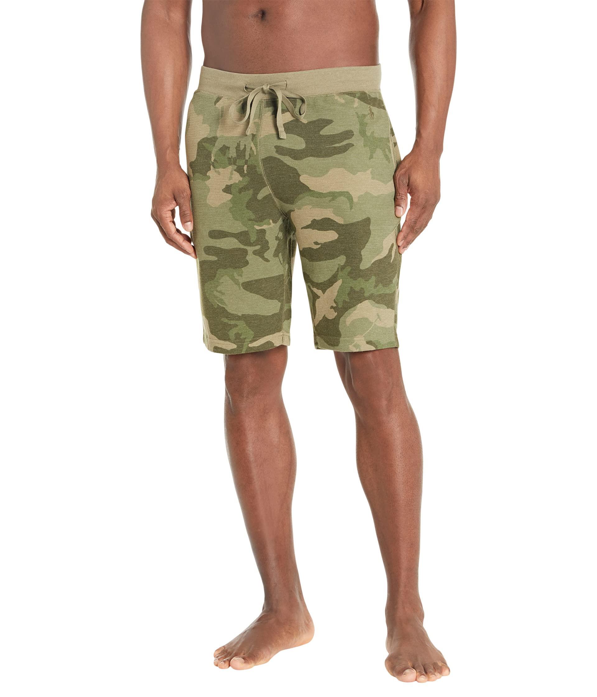 Polo Ralph Lauren Hanging Enzyme Wash Waffle Sleep Shorts in Green for ...