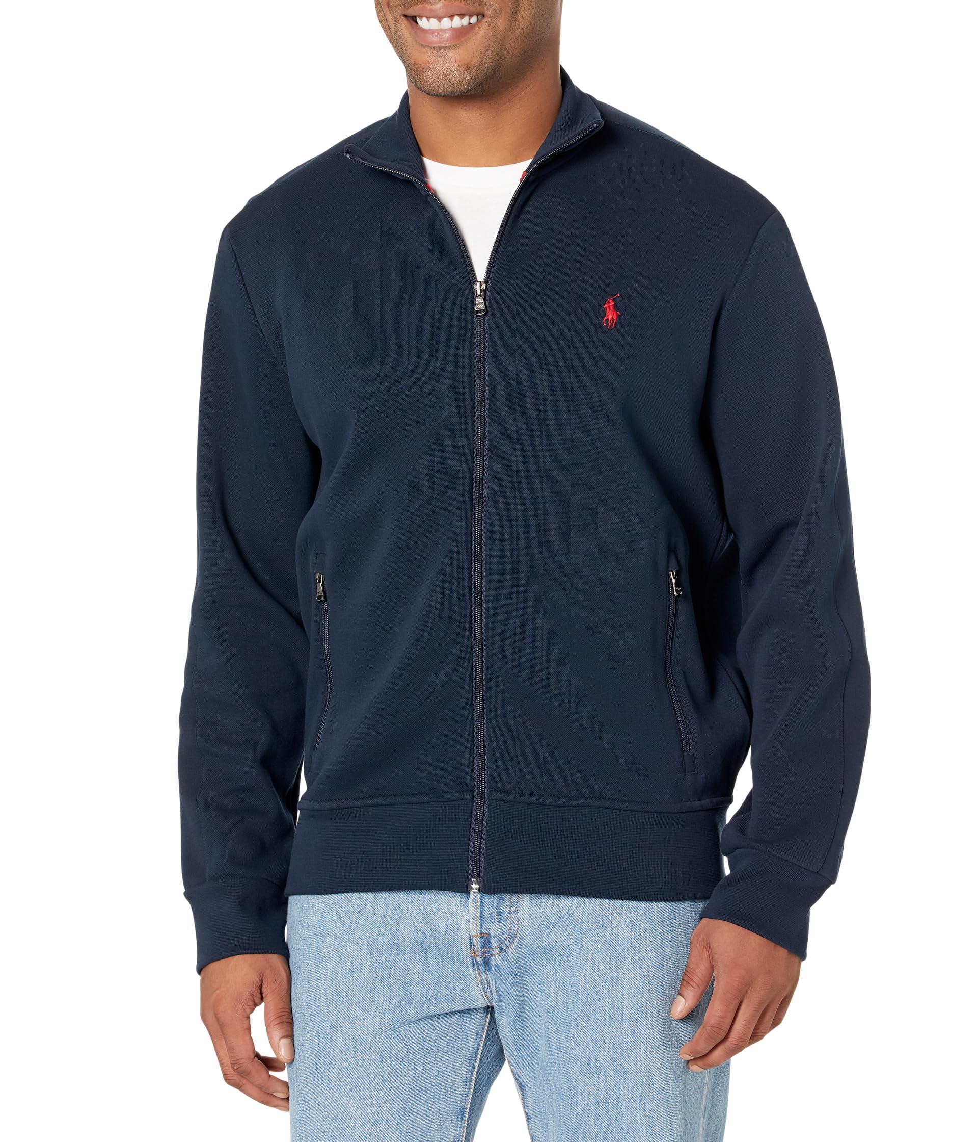 Polo Ralph Lauren Doubleknit Track Jacket in Blue for Men Lyst