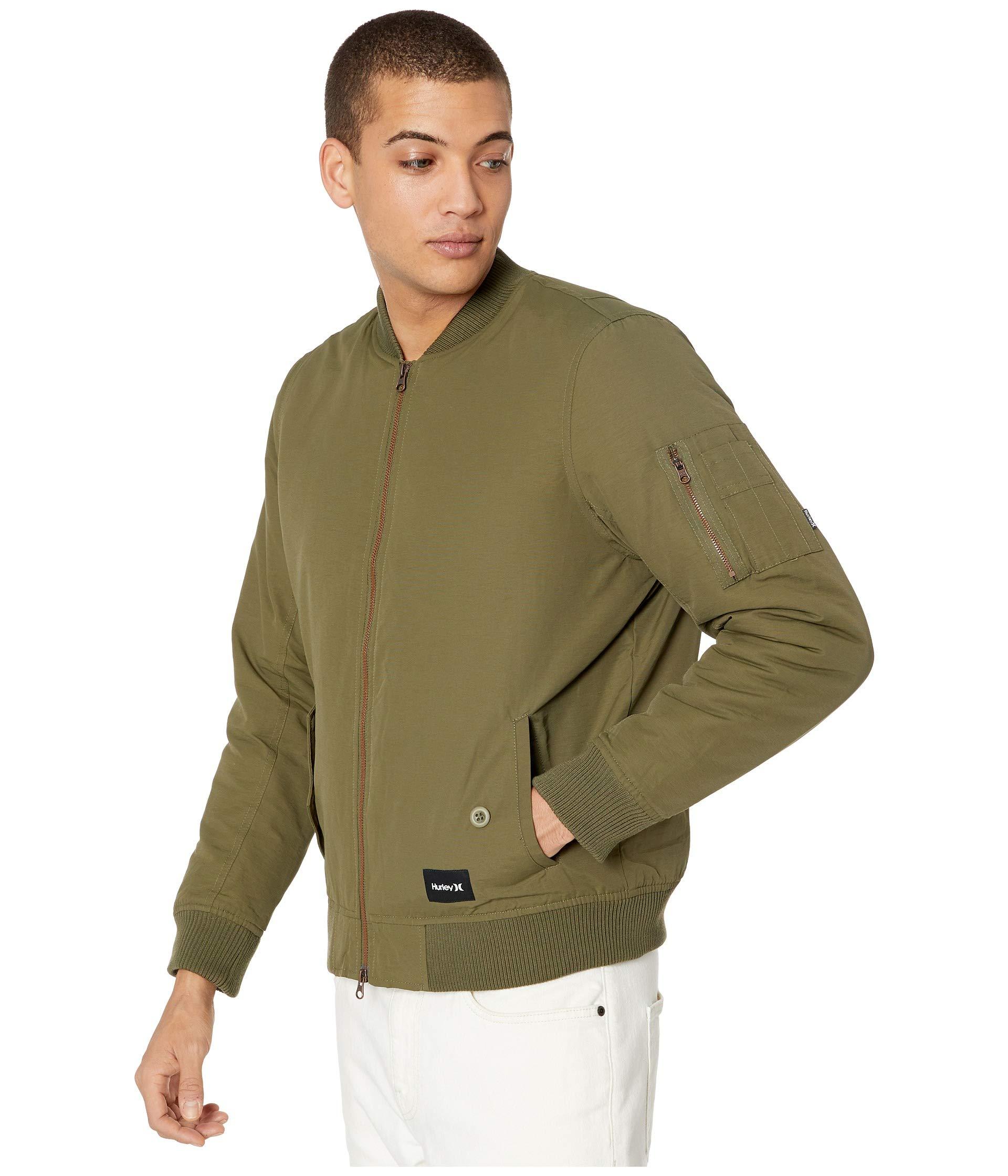 hurley bomber jacket