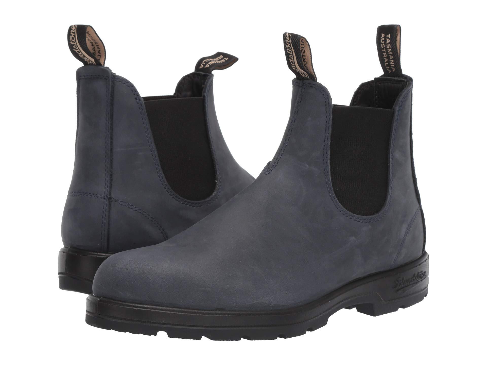 blundstone black blue