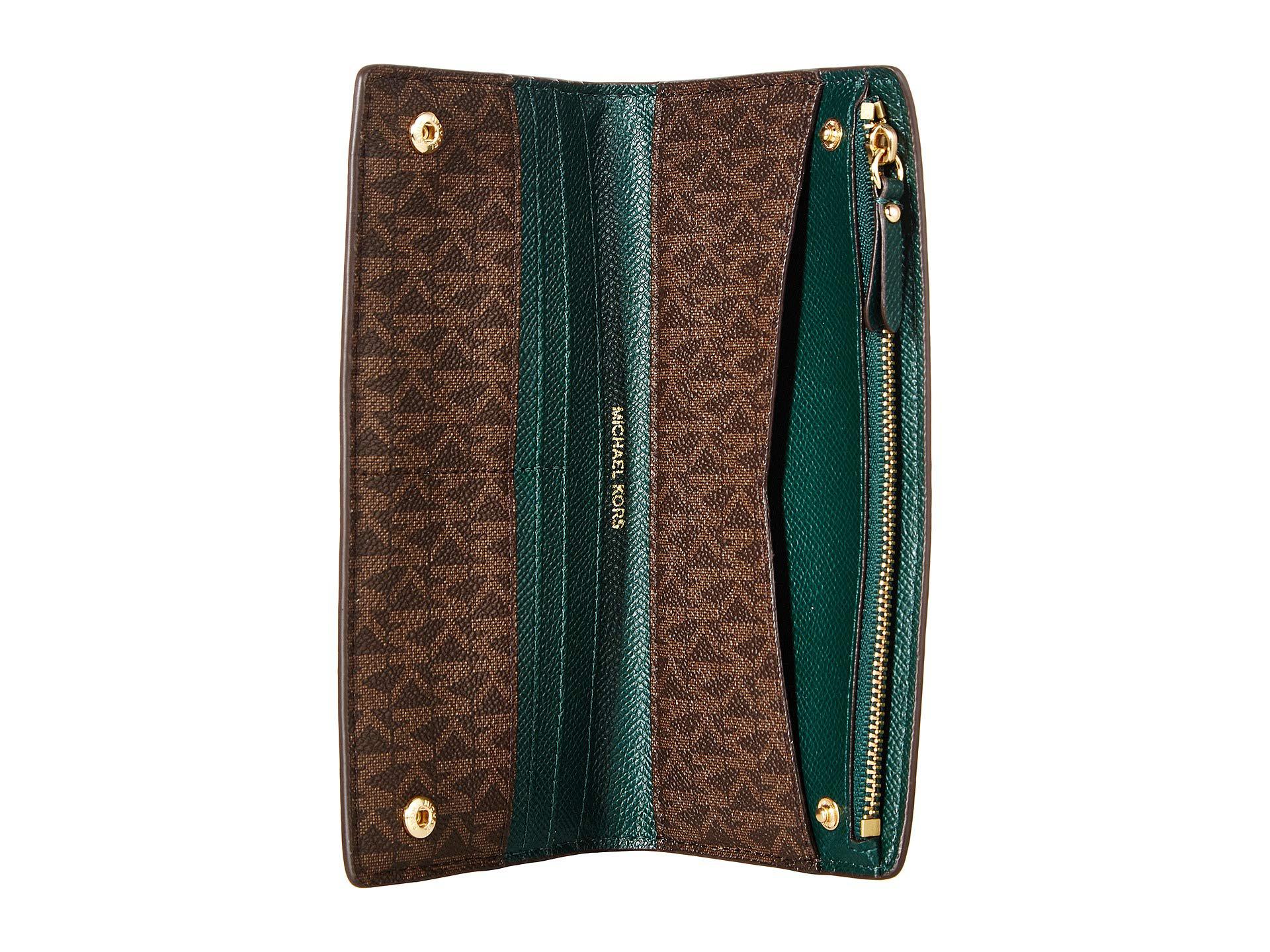 MICHAEL Michael Kors Large Card Case Carryall (green Version) Credit Card Wallet Lyst