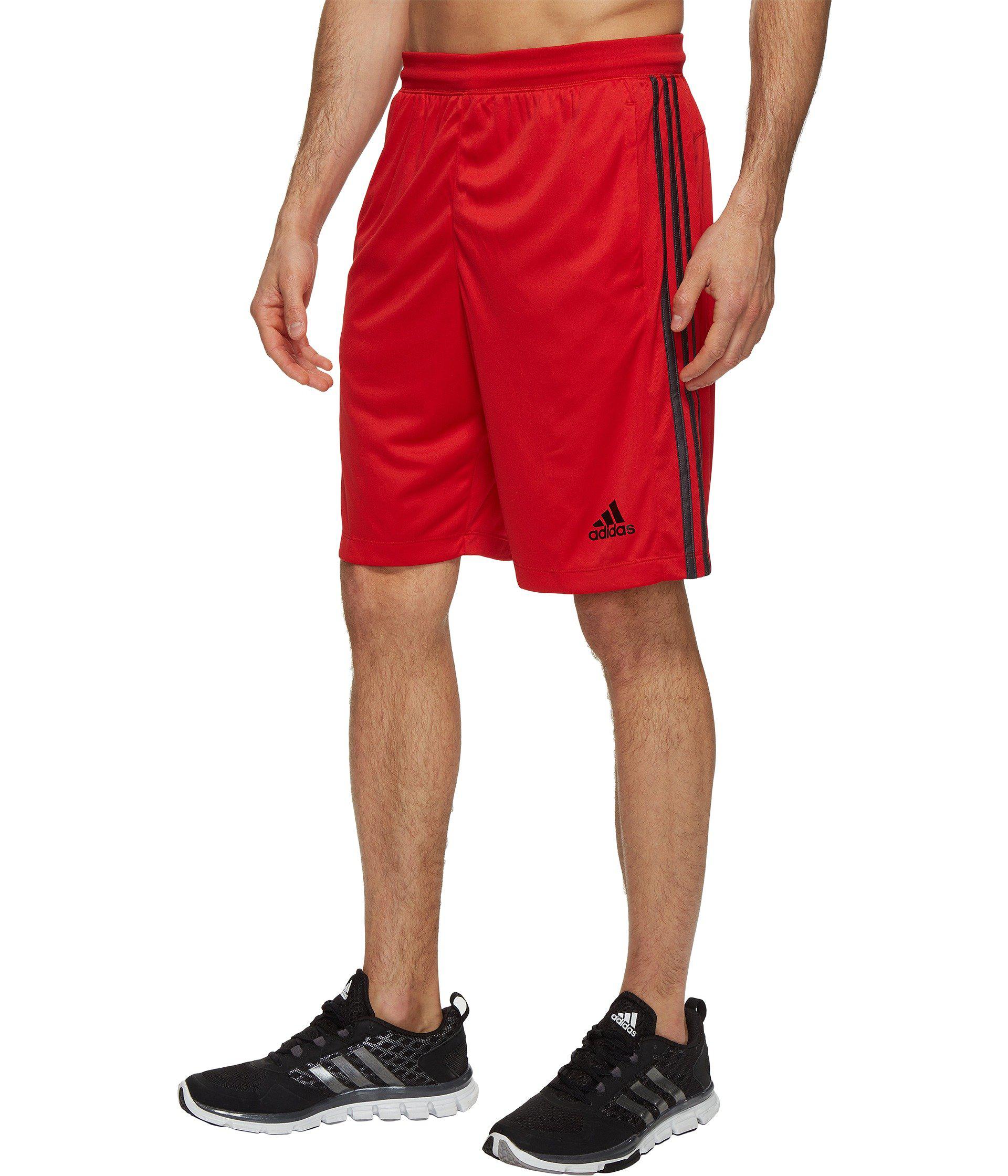 adidas Synthetic Designed-2-move 3-stripes Shorts (scarlet/utility Black  F16) Shorts in Red for Men - Lyst