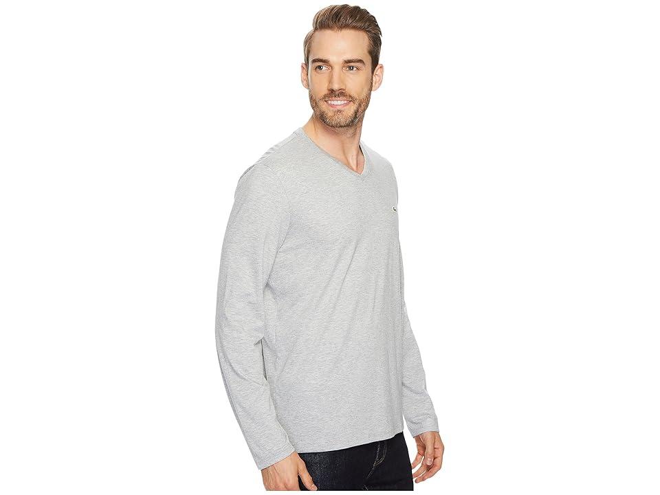 Tシャツ・カットソー Lacoste Men's Crew Neck Long Sleeve Tee Grey TH3662-CCA Lacoste Long Sleeve T-shirt Grey, Mens, Tee, Smart, Cotton
