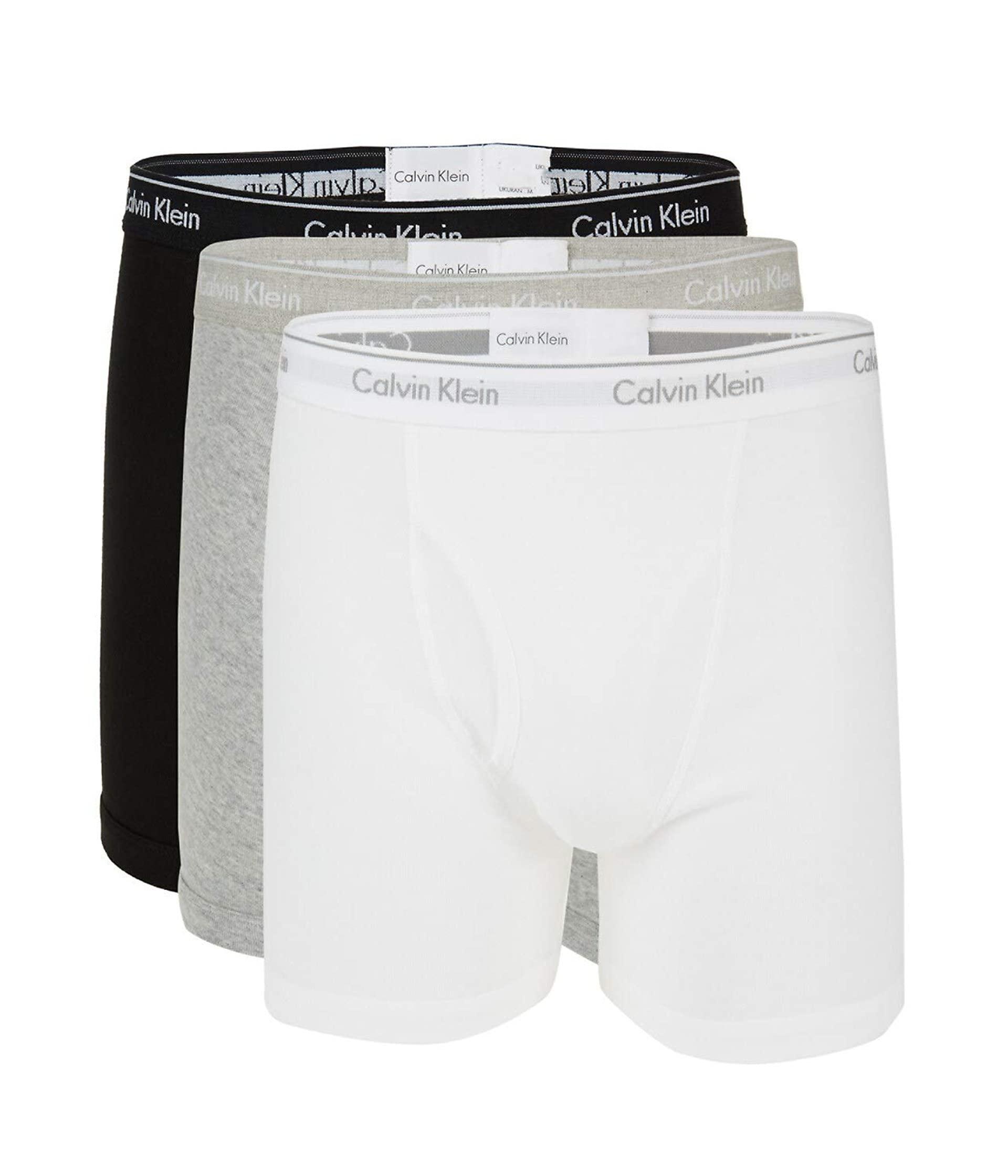 Calvin Klein 100% Cotton Boxer Briefs in White for Men | Lyst