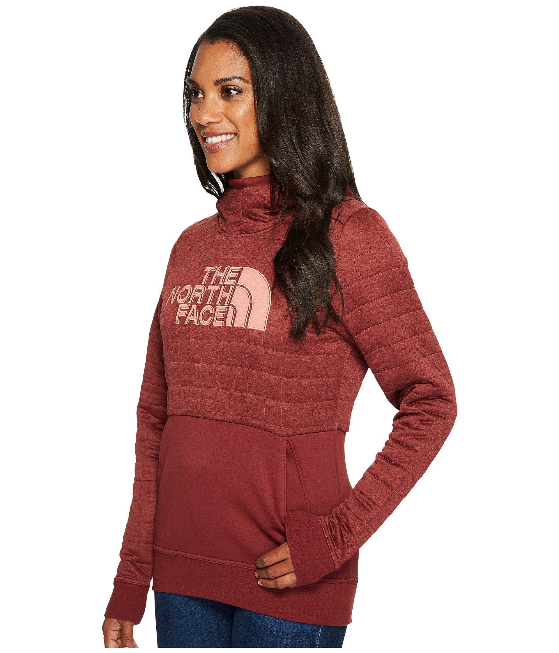 north face quilted pullover